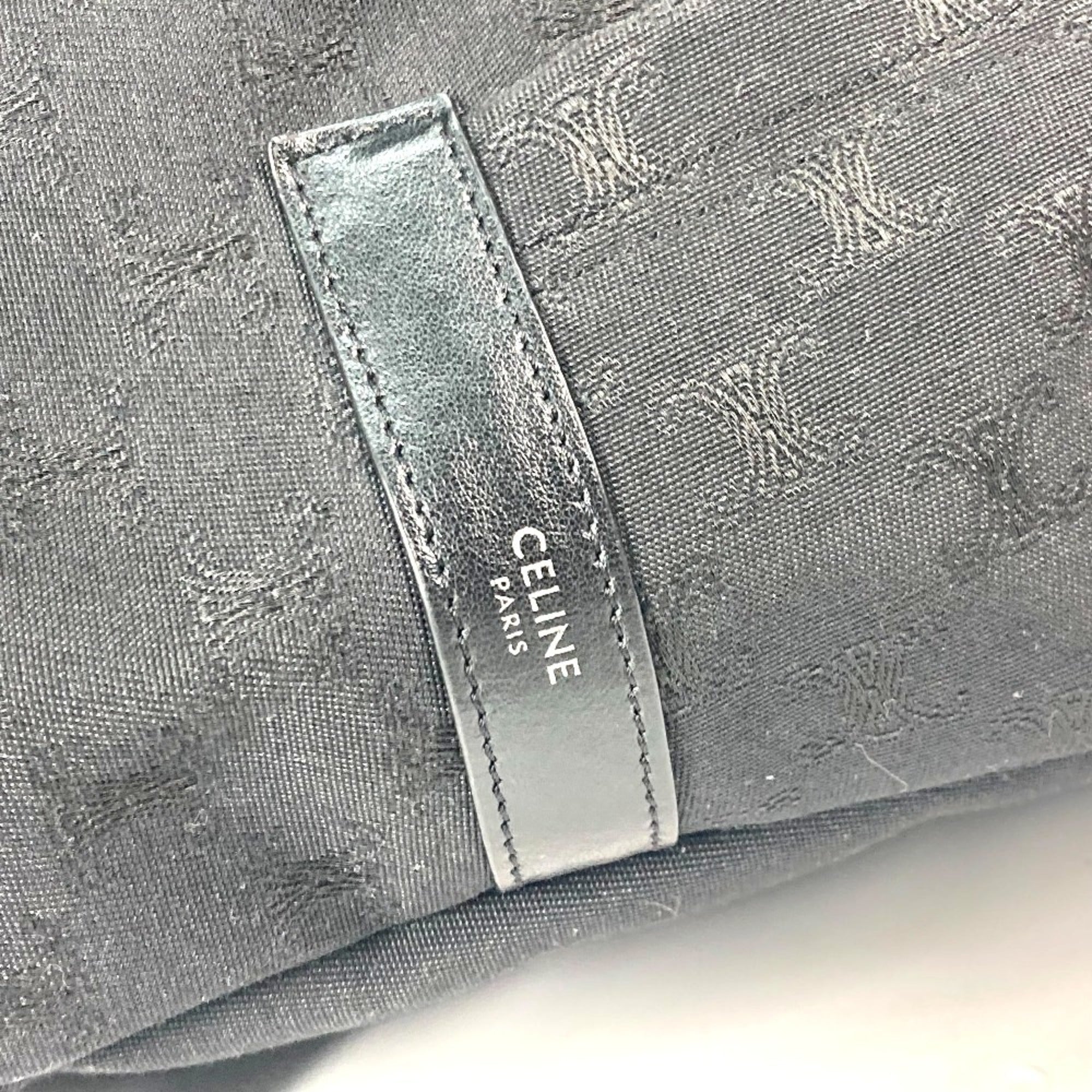 Celine Black Canvas Leather Backpack (Pre-Owned)