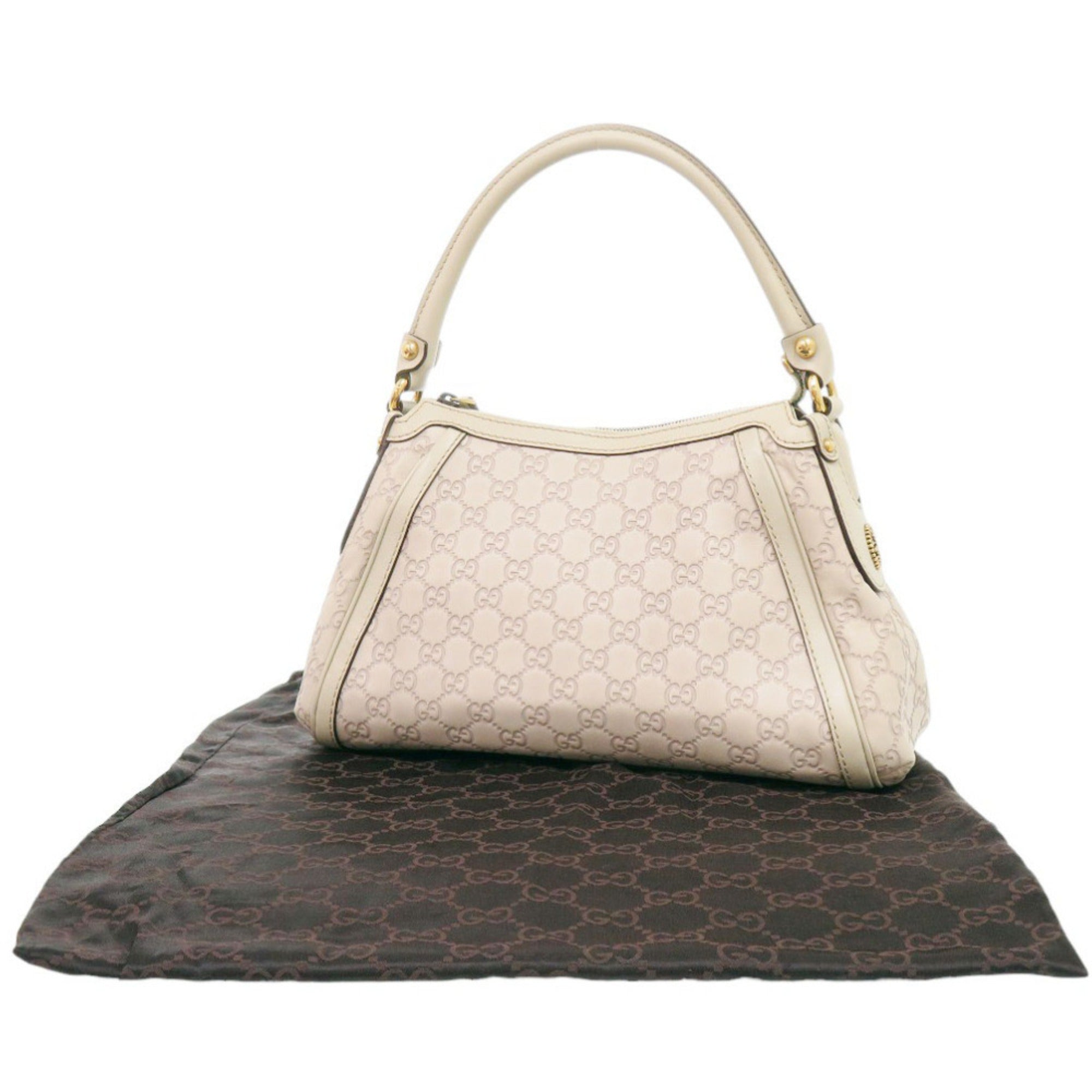 Gucci Ivory Leather Handbag (Pre-Owned)
