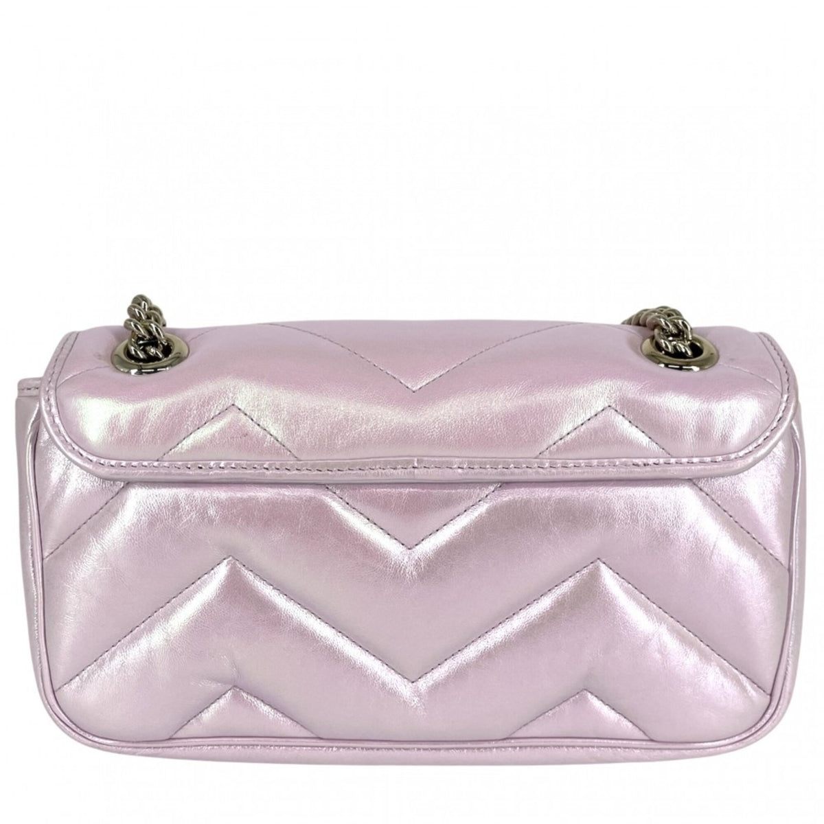 Gucci Aurora Pink Leather Shoulder Bag (Pre-Owned)