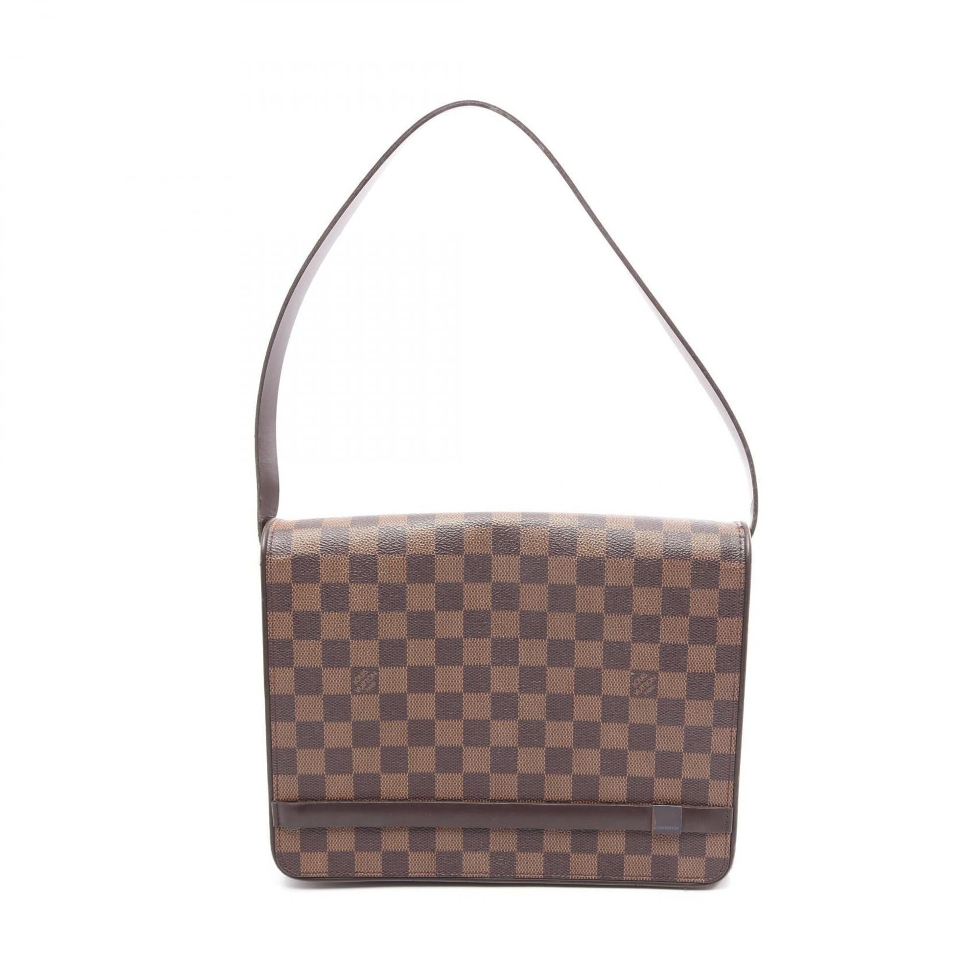 Louis Vuitton Brown Coated Canvas Pvc Leather Handbag Shoulder Bag (Pre-Owned)