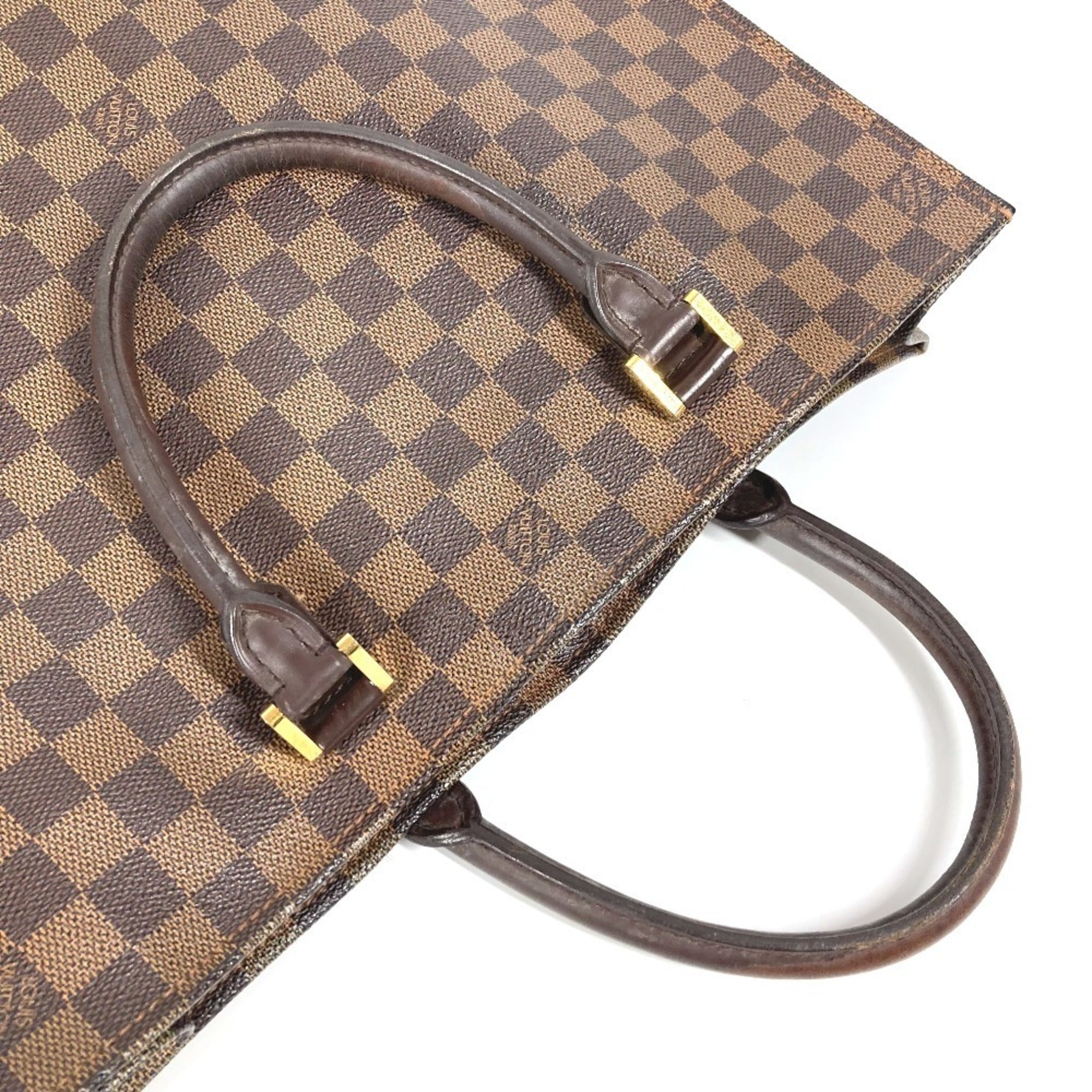 Louis Vuitton Brown Damier Canvas Ebene Damier Canvas Handbag Tote Bag (Pre-Owned)