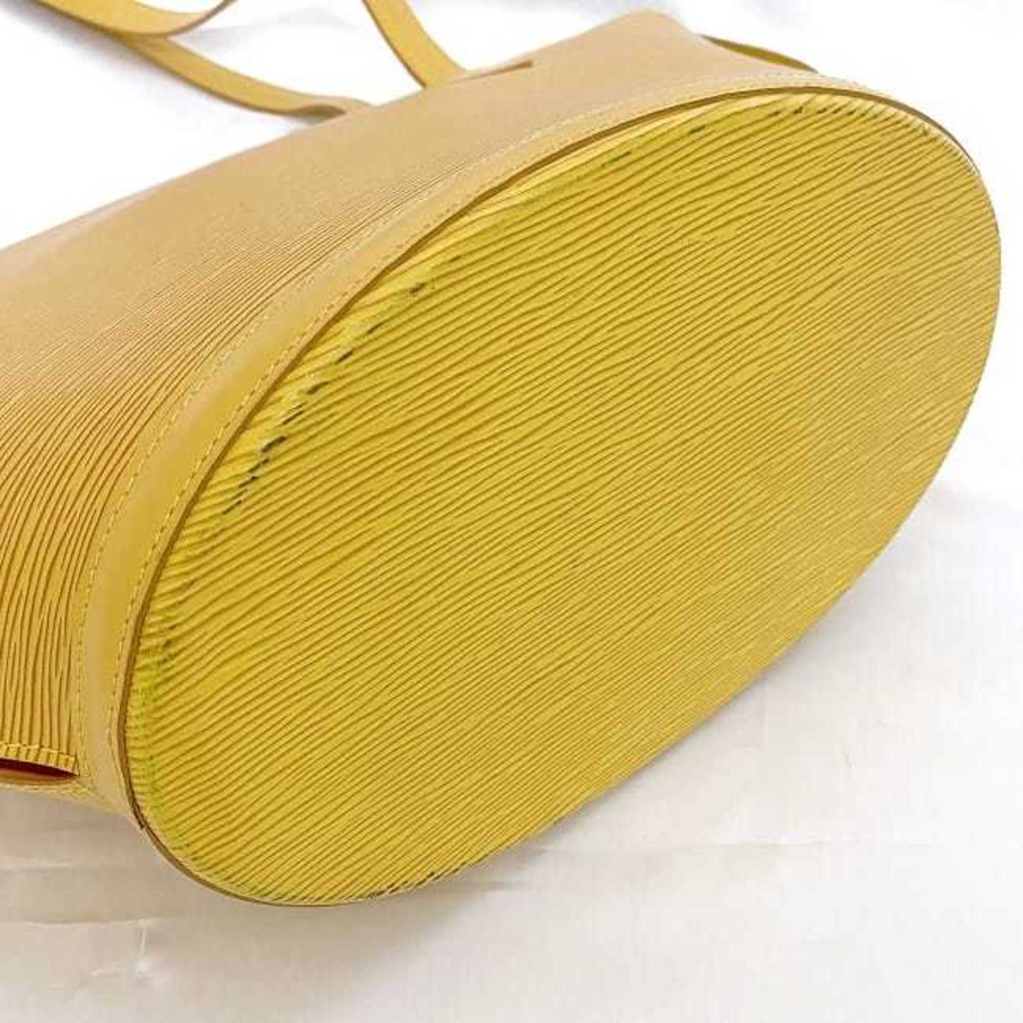 Louis Vuitton Epi Yellow Epi Leather Handbag Tote Bag (Pre-Owned)