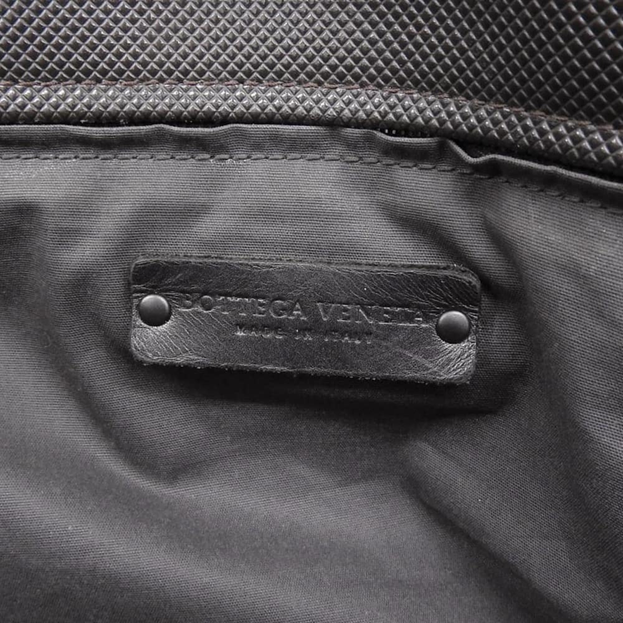 Bottega Veneta Dark Brown Pvc Leather Tote Bag (Pre-Owned)