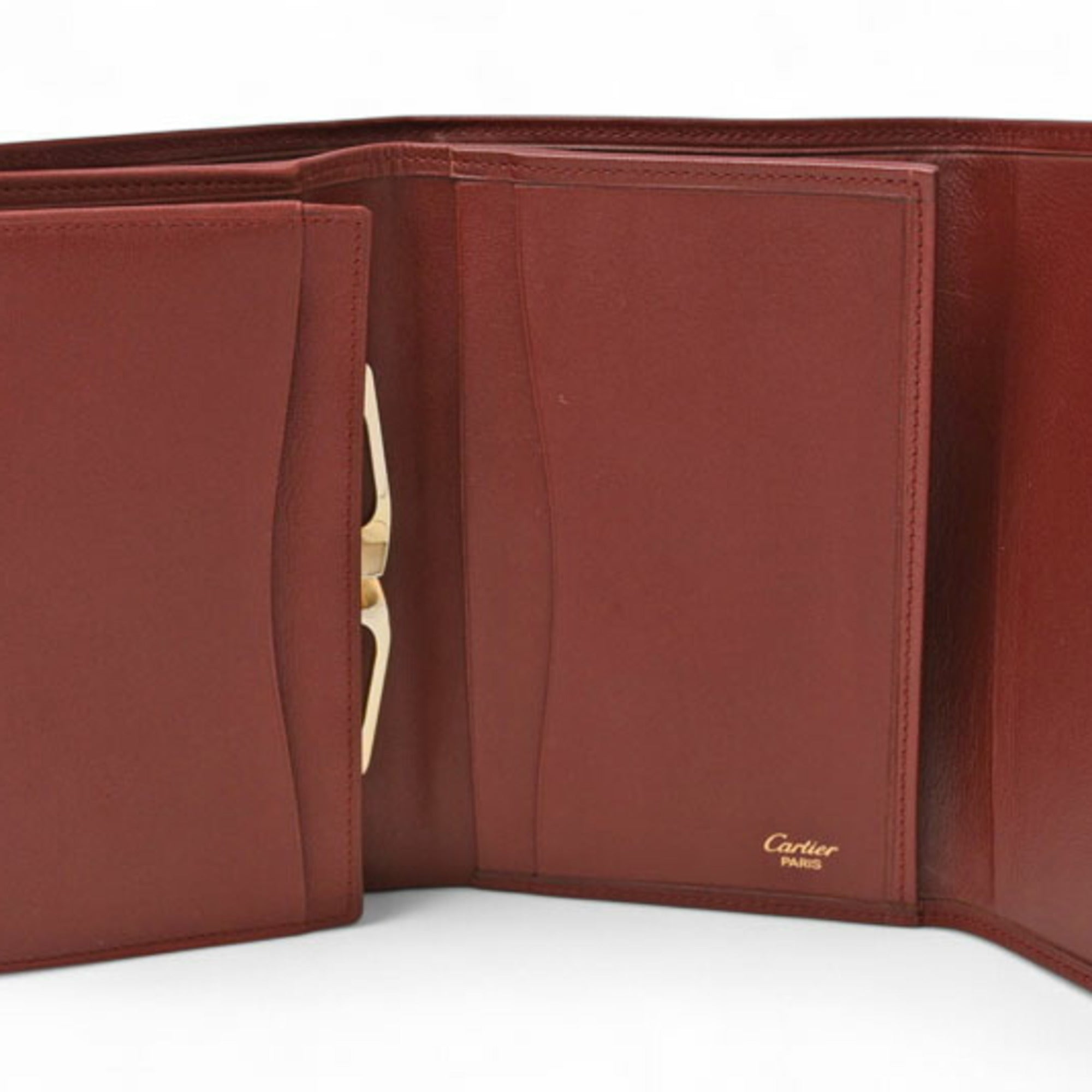 Cartier Must Bordeaux Wallet (Tri-Fold) (Pre-Owned)