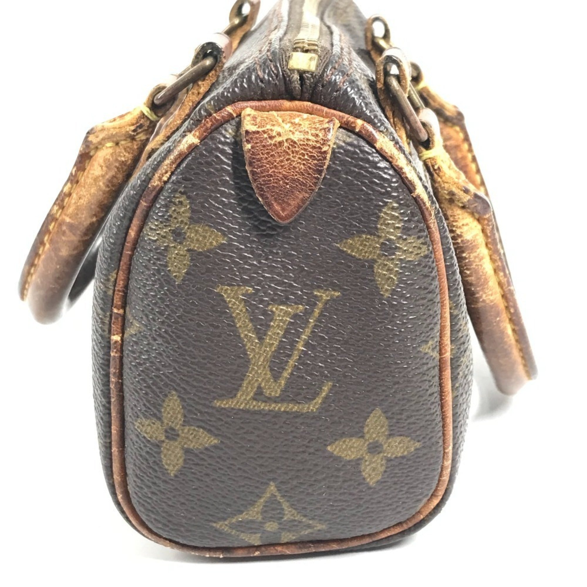 Louis Vuitton Brown Canvas Monogram Boston Bag Handbag (Pre-Owned)