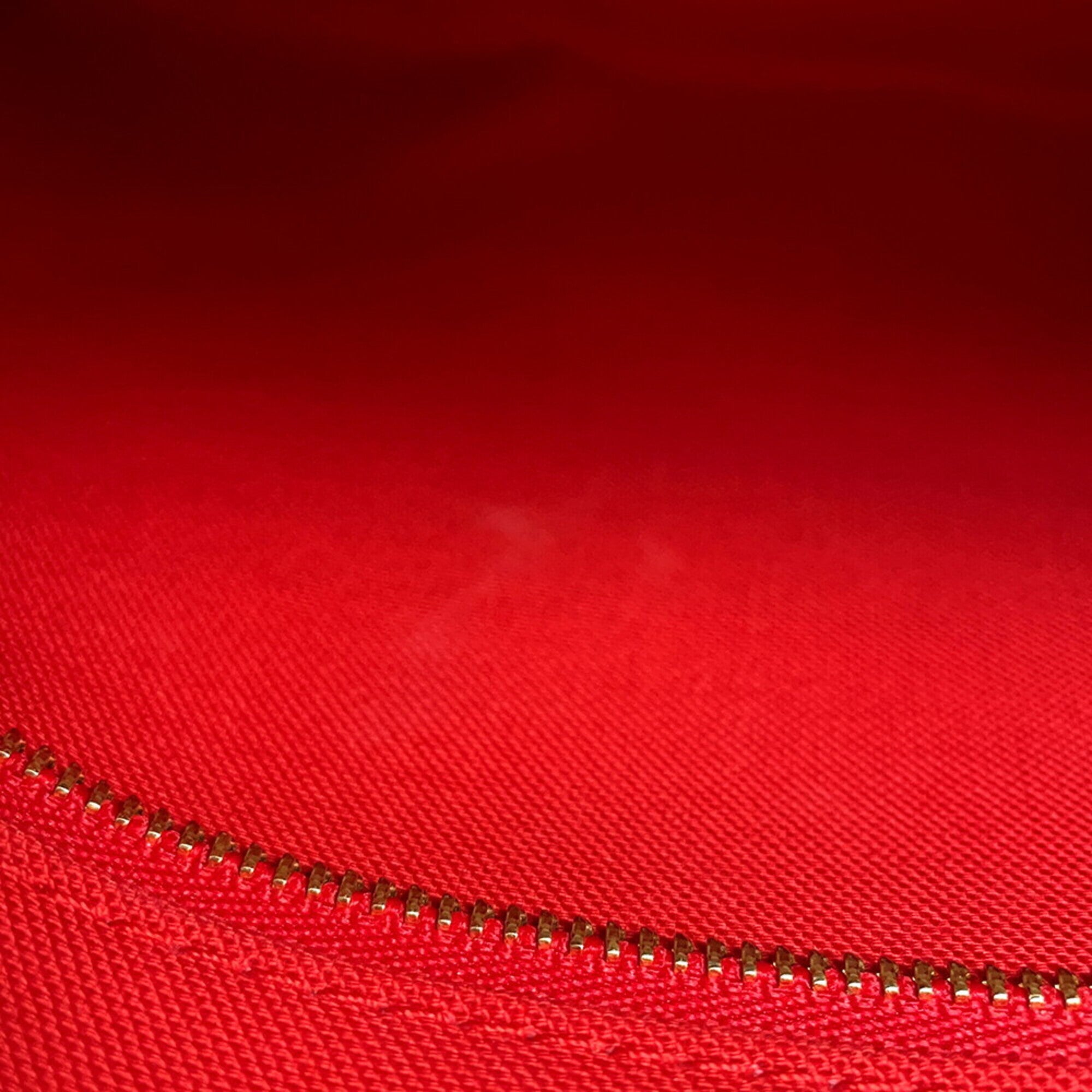 Louis Vuitton Red Color Monogram Reverse Monogram Tote Bag (Pre-Owned)