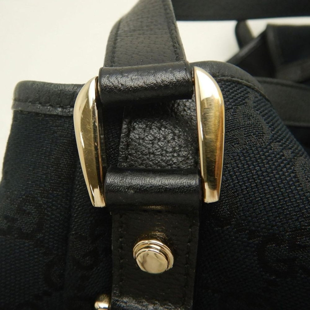 Gucci Black Gg Canvas Tote Bag (Pre-Owned)
