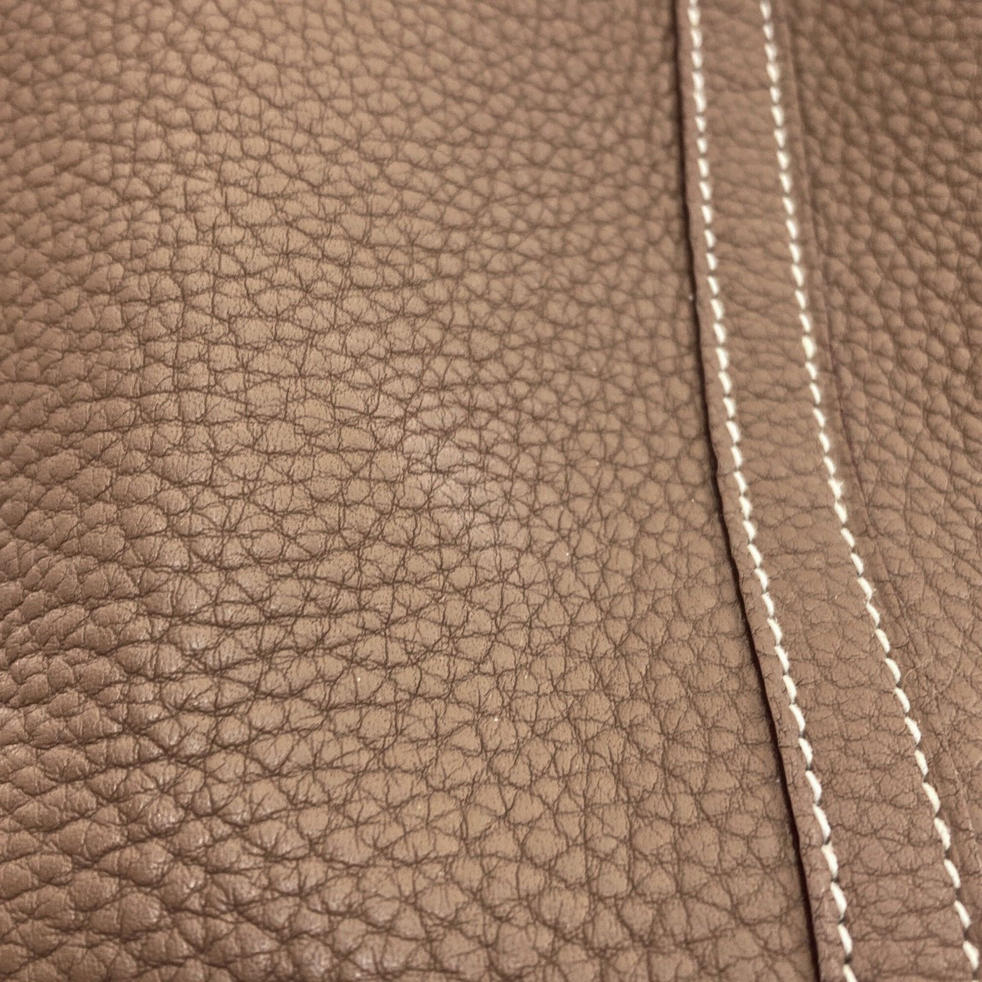 Hermes Garden Etoupe Gray Negonda Leather Tote Bag (Pre-Owned)