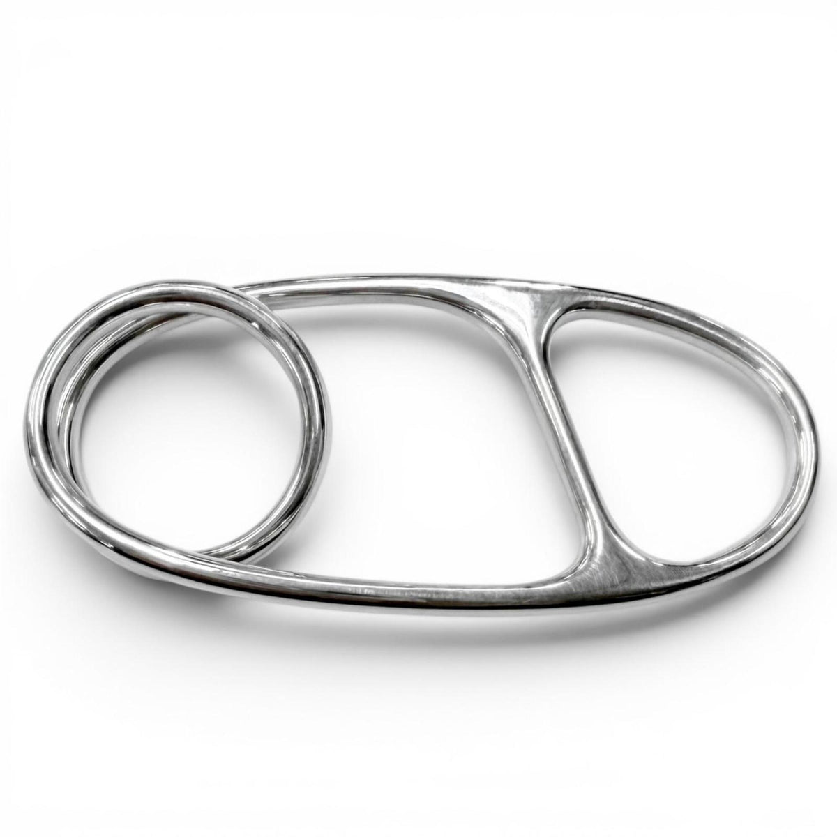 Hermes Silver Silver 925 Band Ring (Pre-Owned)