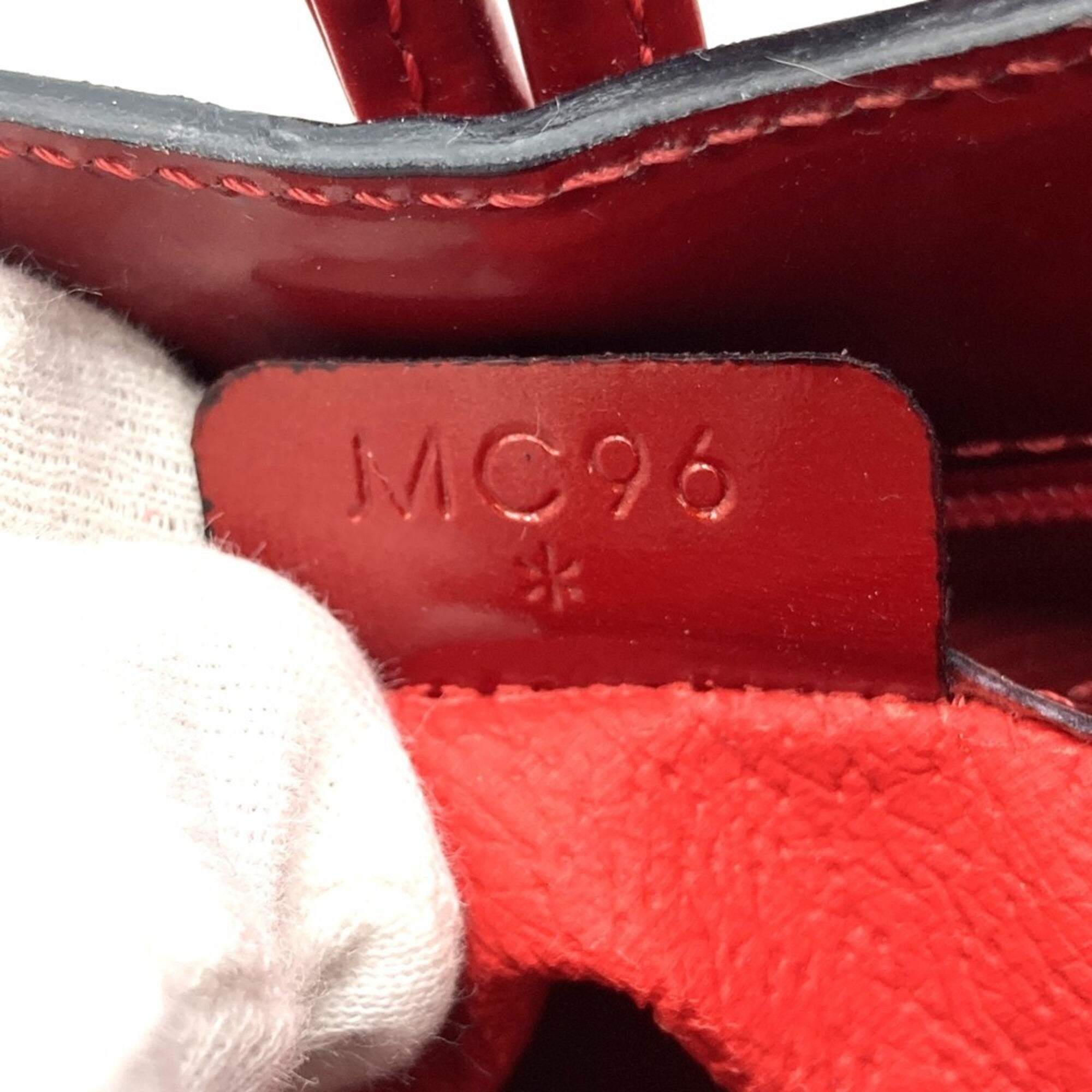 Celine Red Color Leather Handbag Shoulder Bag (Pre-Owned)