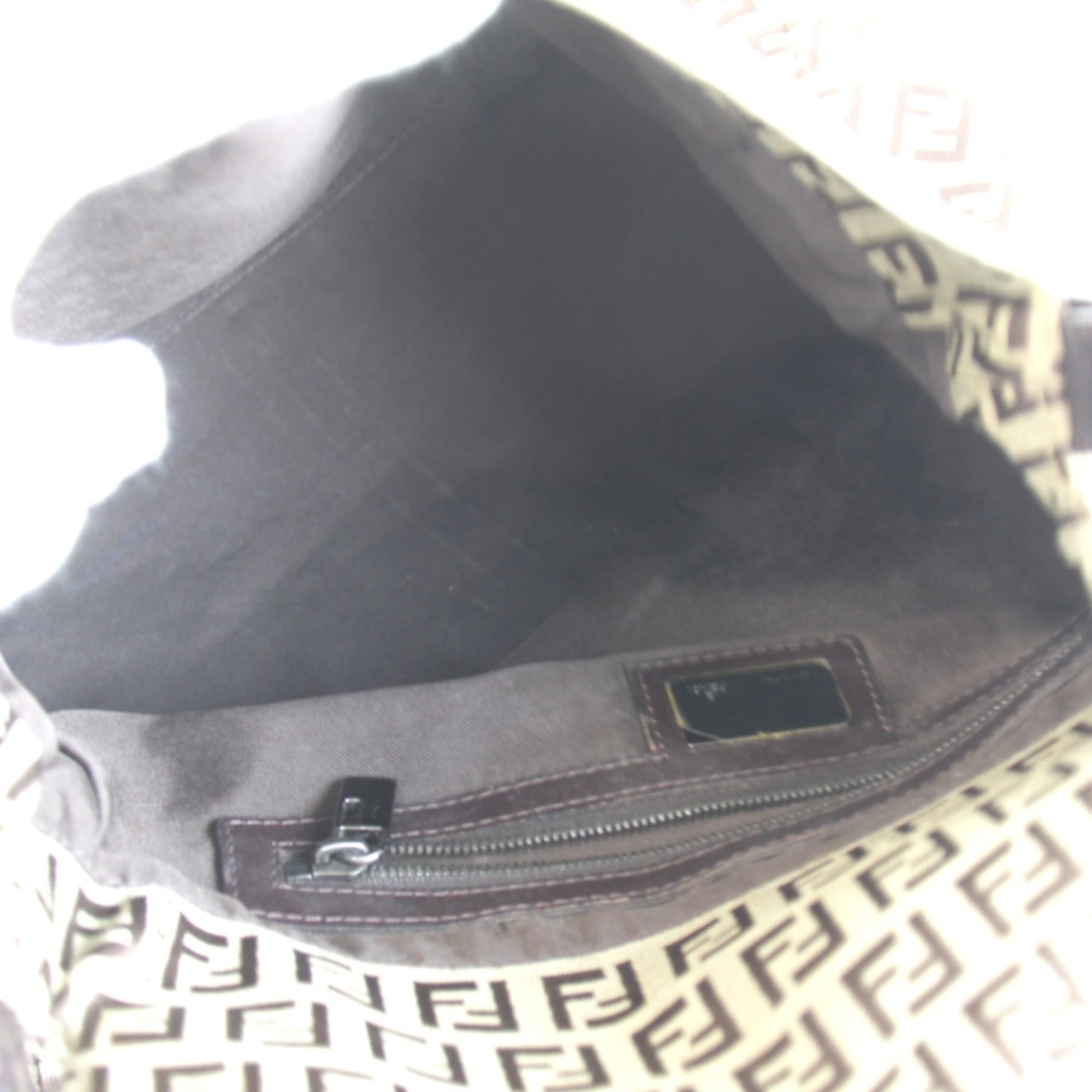 Fendi Beige Zucchino Shoulder Bag (Pre-Owned)