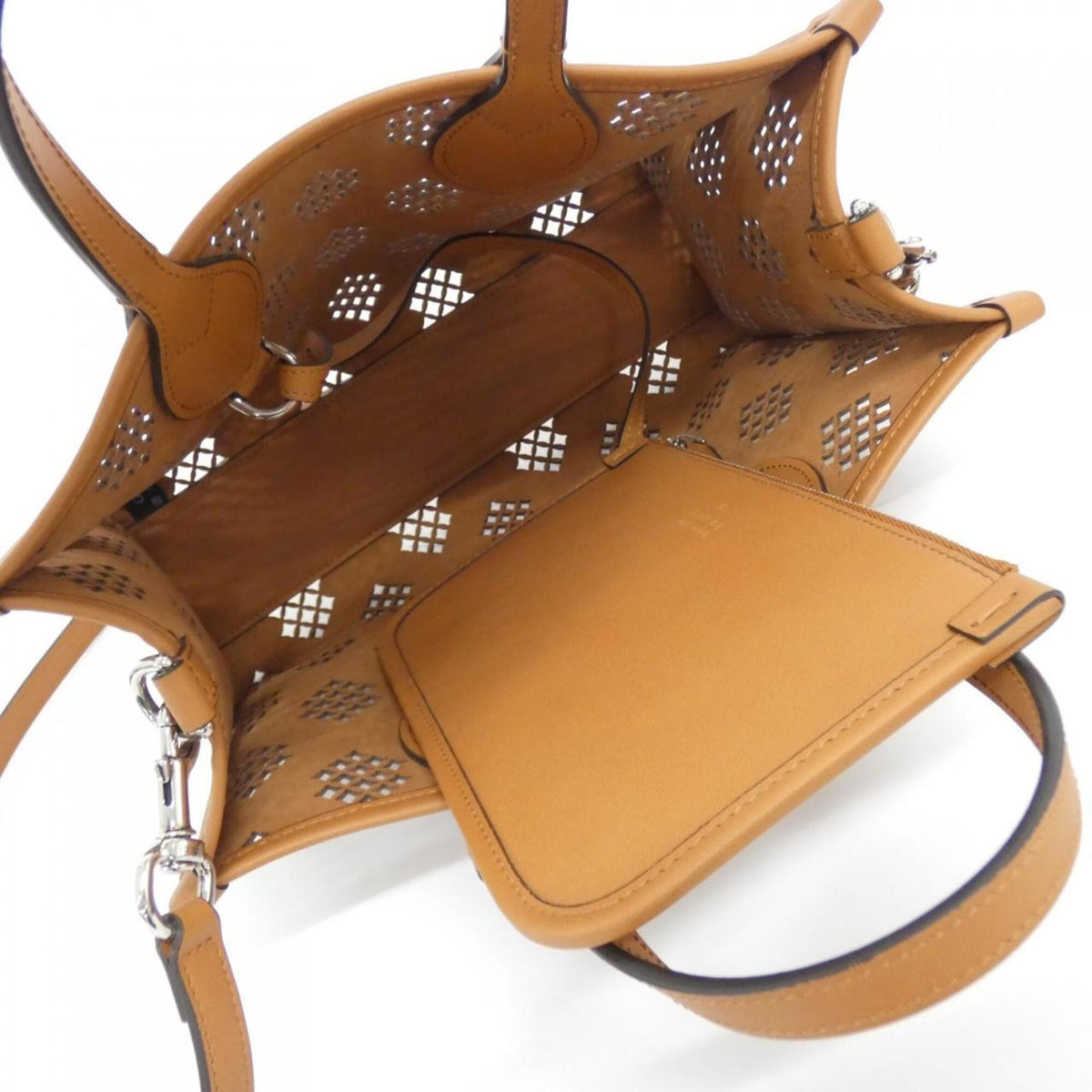 Gucci Brown Gg Leather Handbag (Pre-Owned)