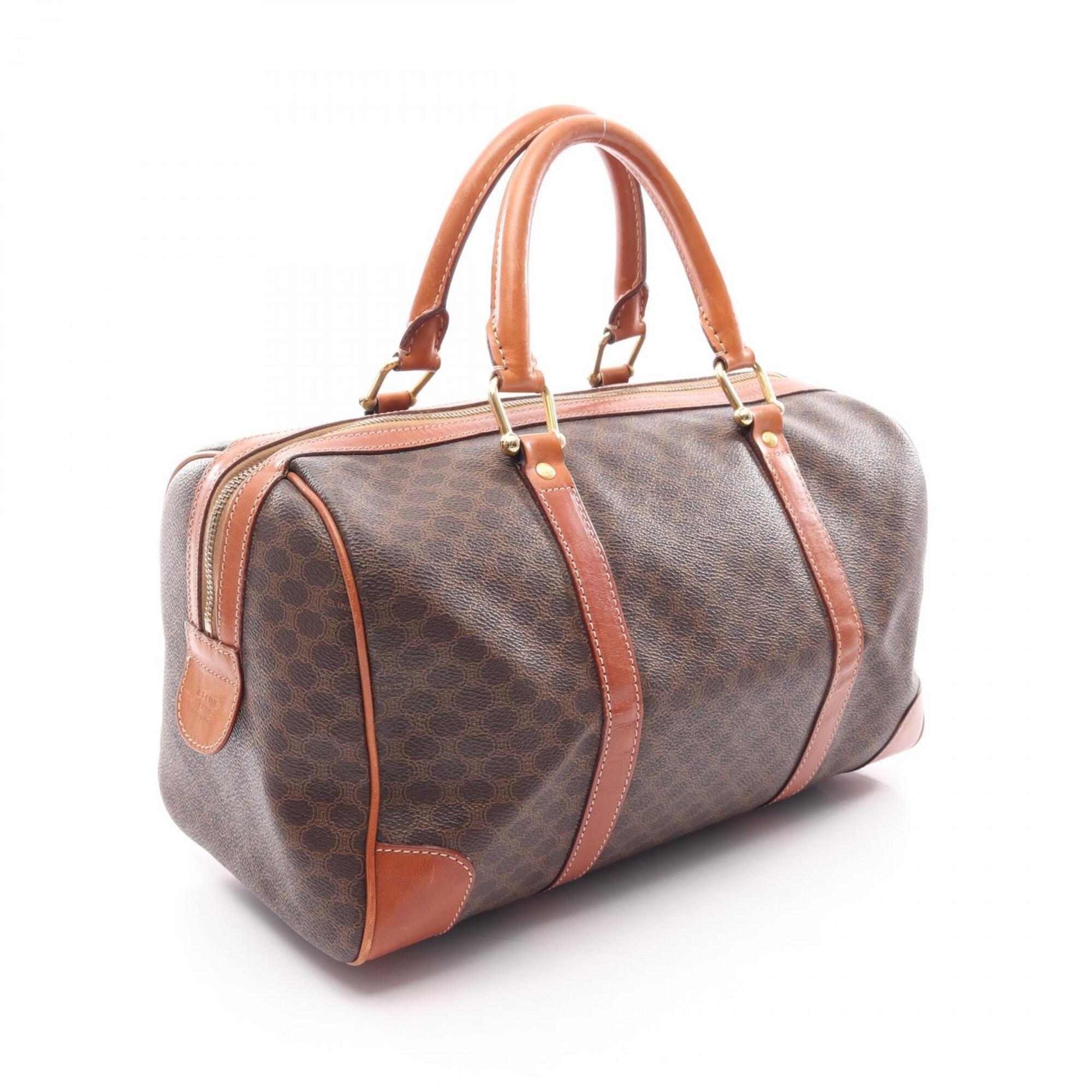 Celine Brown Coated Canvas Pvc Leather Handbag Tote Bag (Pre-Owned)