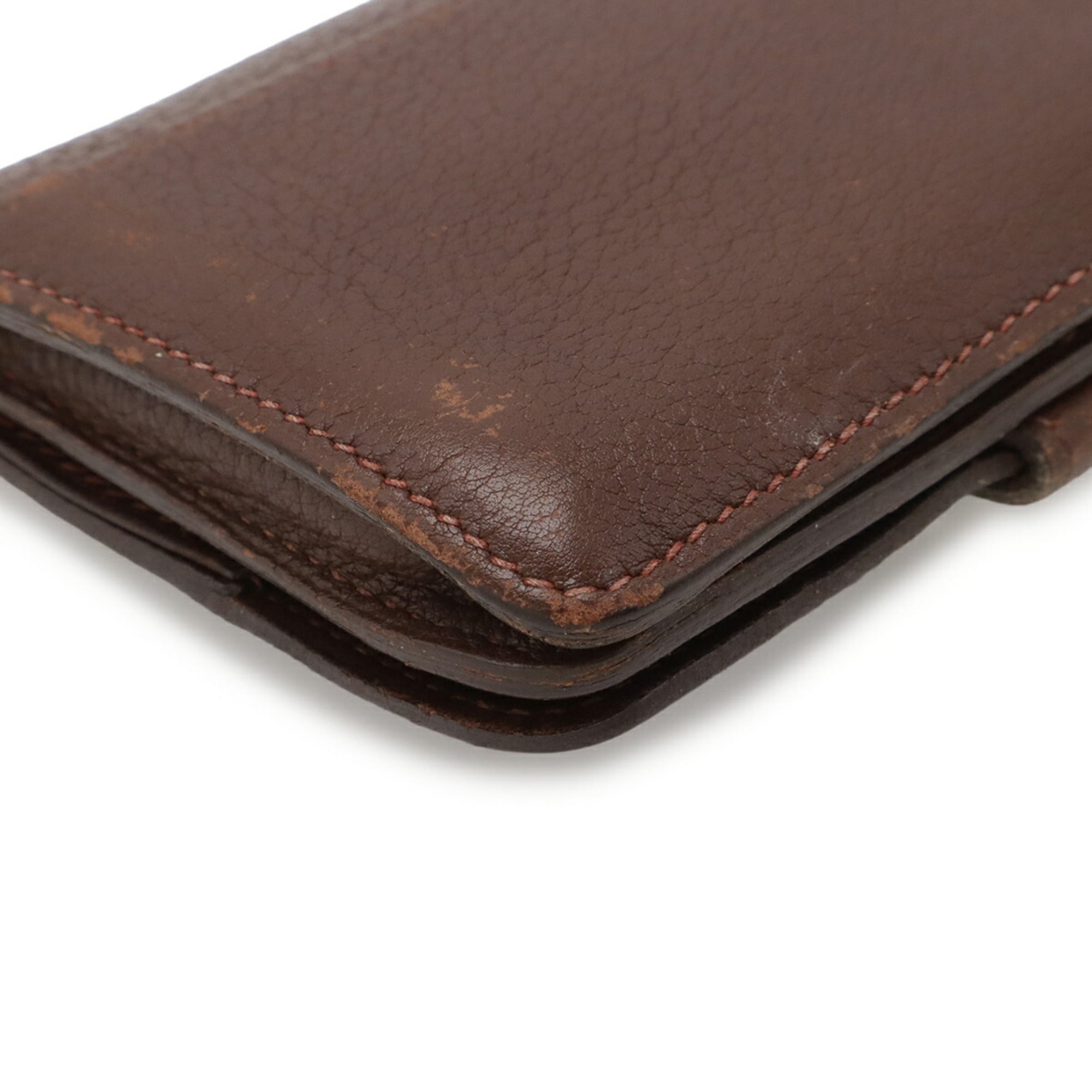 Hermes Dogon Brown Togo Leather Coin Purse/Coin Case (Pre-Owned)