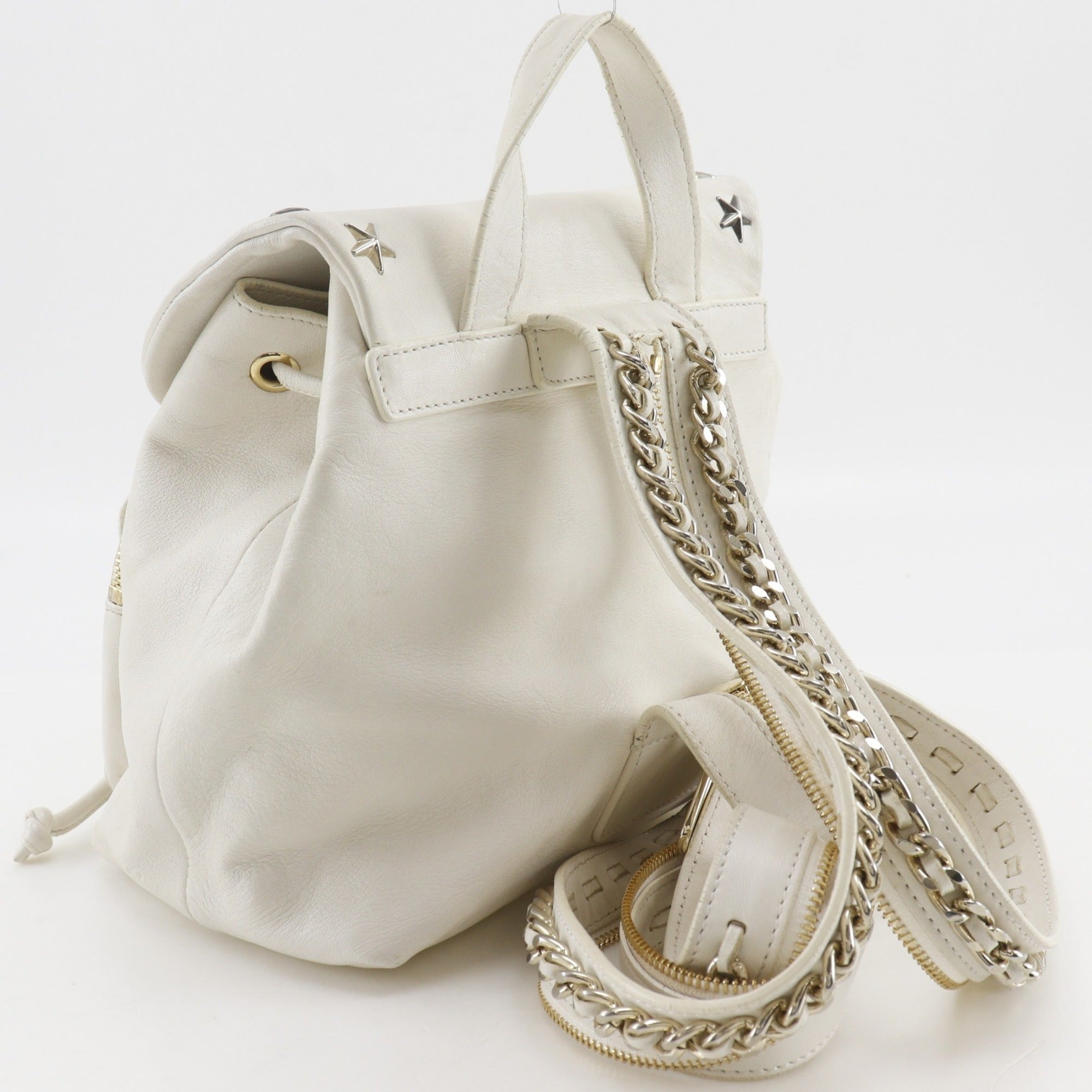 Jimmy Choo White Leather Handbag (Pre-Owned)