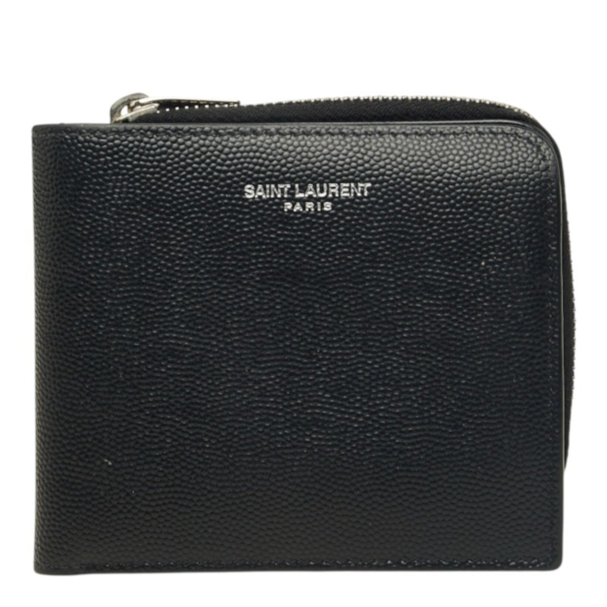 Saint Laurent Black Leather Wallet (Bi-Fold) (Pre-Owned)