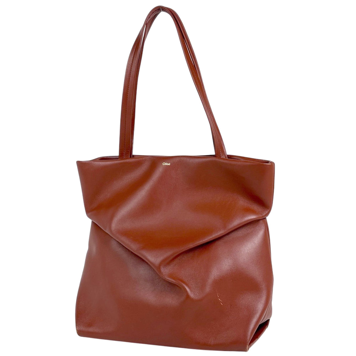 Chloé Brown Leather Tote Bag (Pre-Owned)