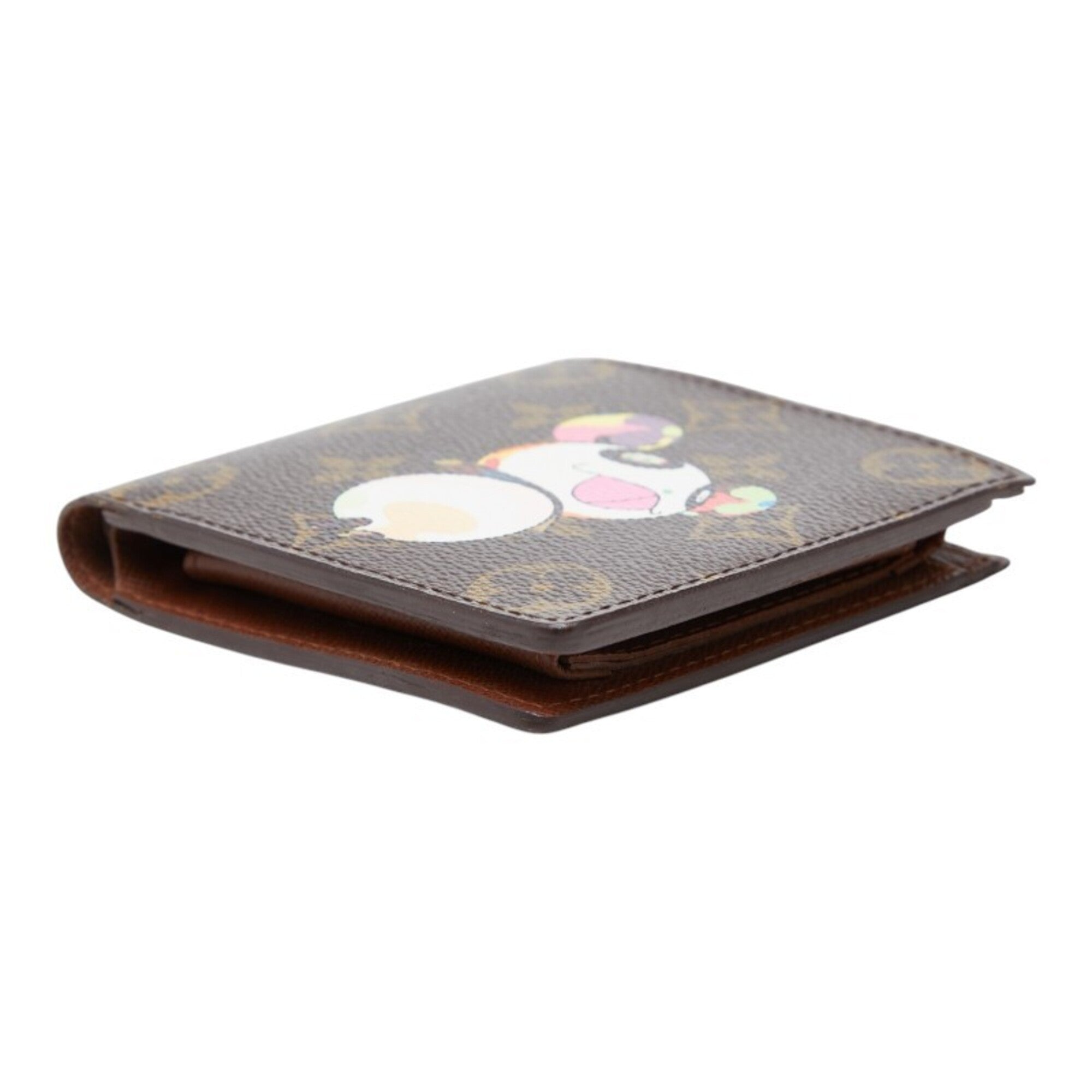 Louis Vuitton Brown Multi-Color Pvc Leather Wallet (Bi-Fold) (Pre-Owned)