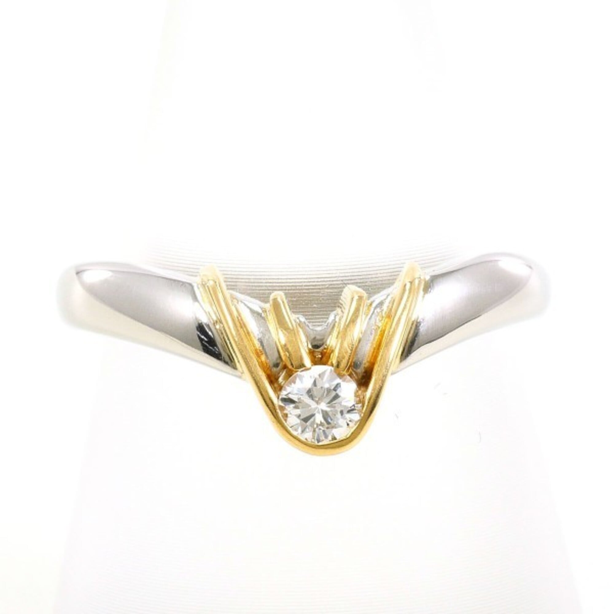 Unbranded Platinum Yellow Gold Yellow Gold (18K) Platinum 900 Band Ring (Pre-Owned)