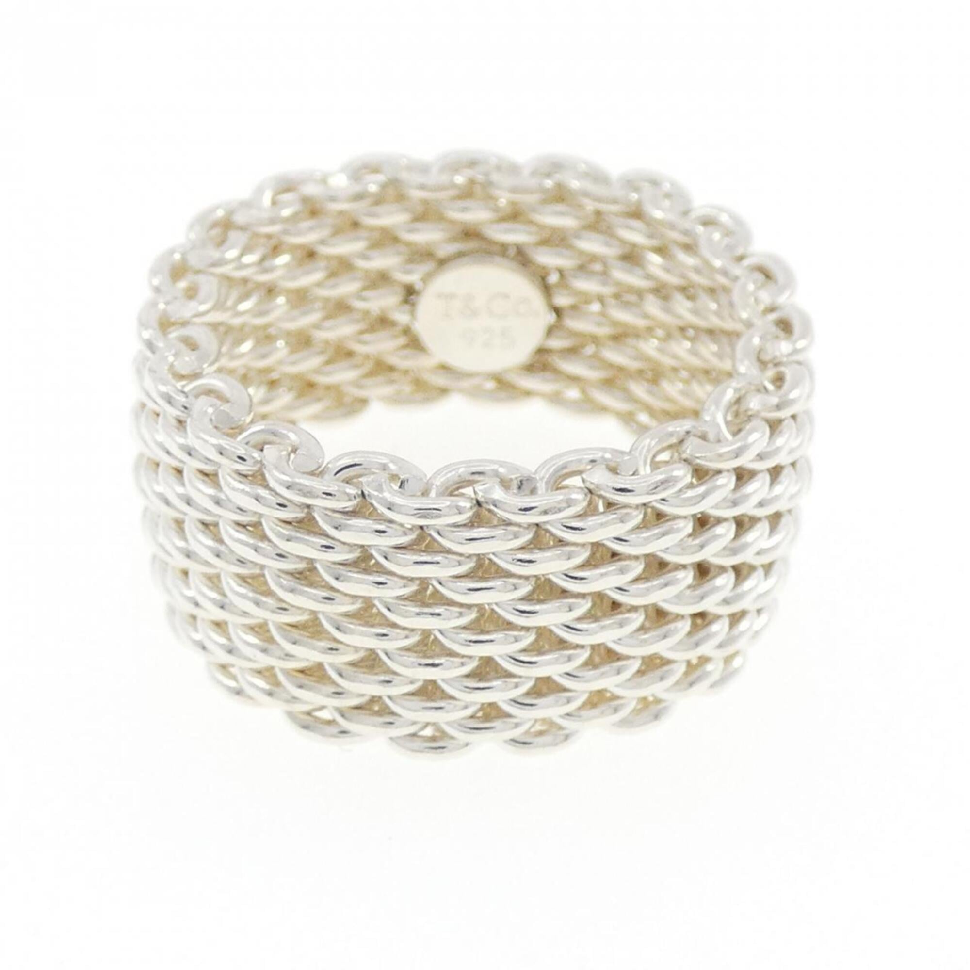 Tiffany Silver Silver 925 Band Ring (Pre-Owned)