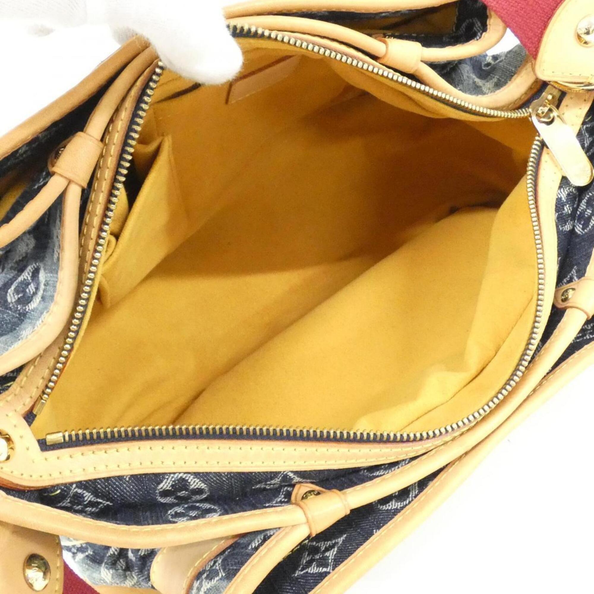 Louis Vuitton Monogram Denim Blue Denim Canvas Shoulder Bag (Pre-Owned)