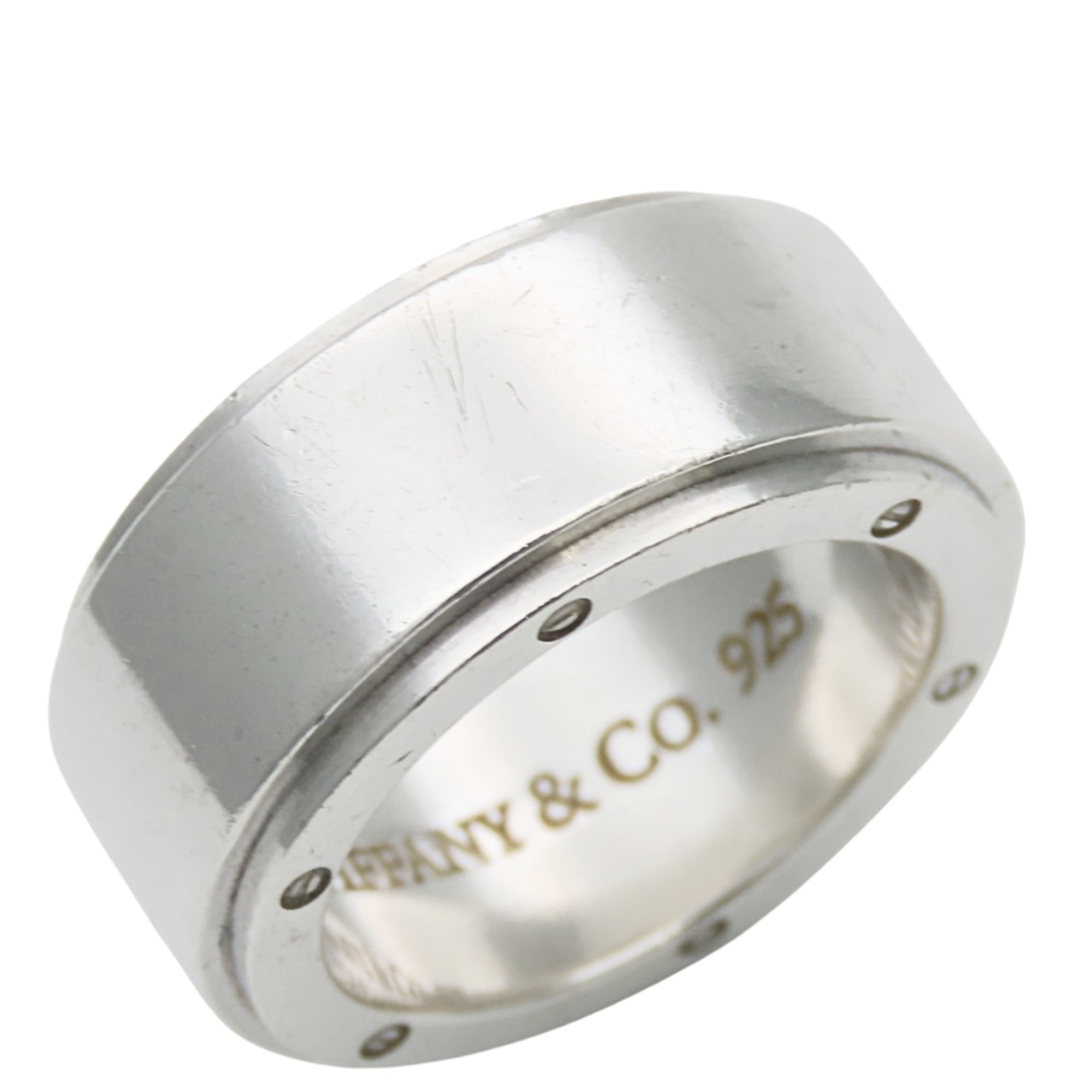 Tiffany Silver Silver 925 Band Ring (Pre-Owned)