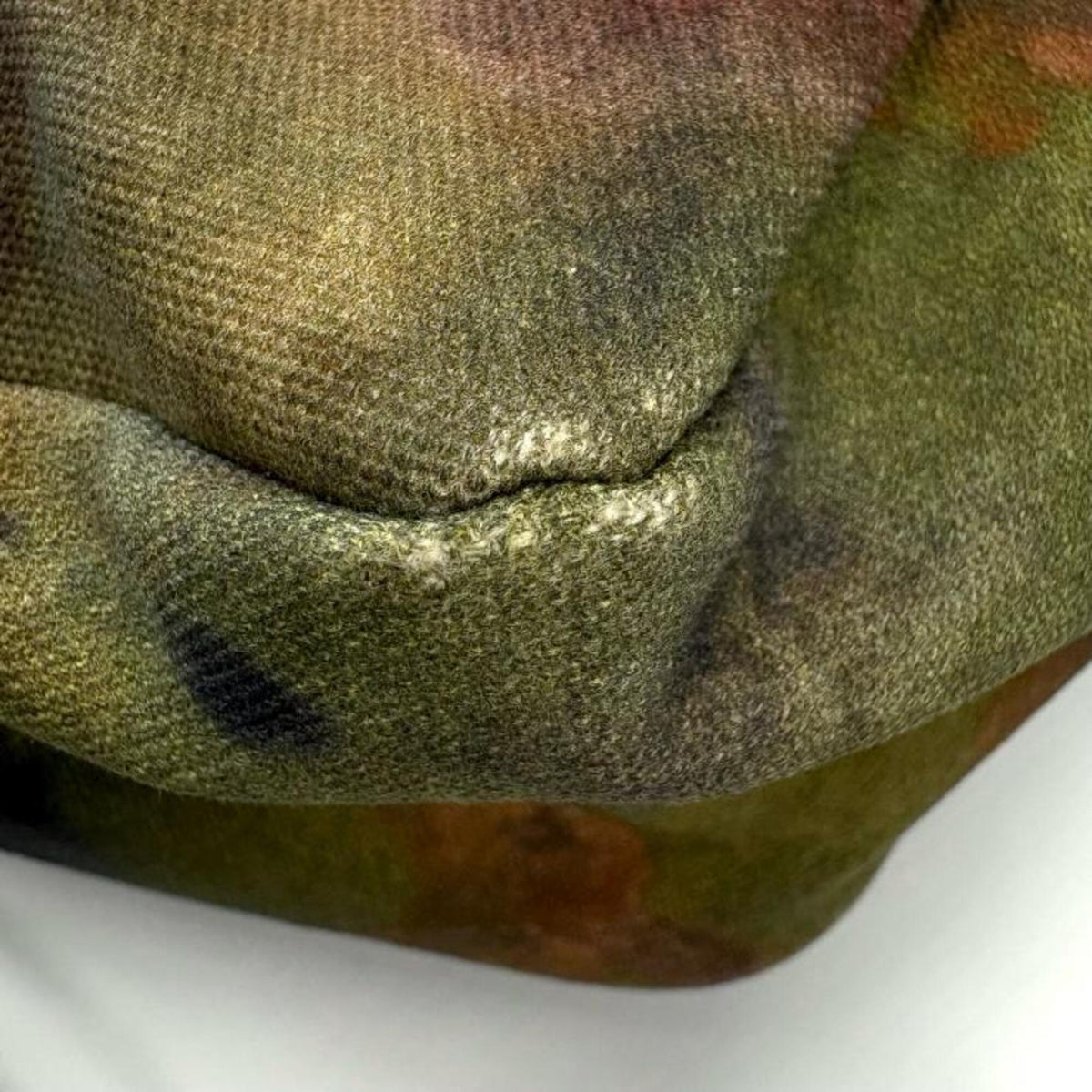 Chanel Khaki Canvas Messenger Bag Shoulder Bag (Pre-Owned)