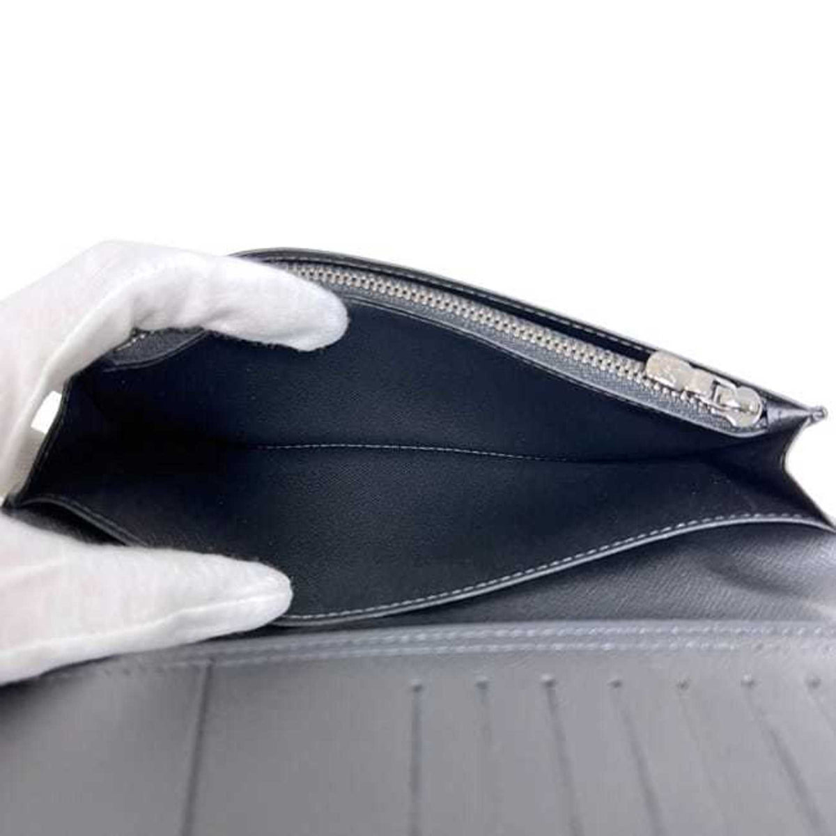 Louis Vuitton Black Monogram Eclipse Monogram Eclipse Long Wallet (Bi-Fold) (Pre-Owned)