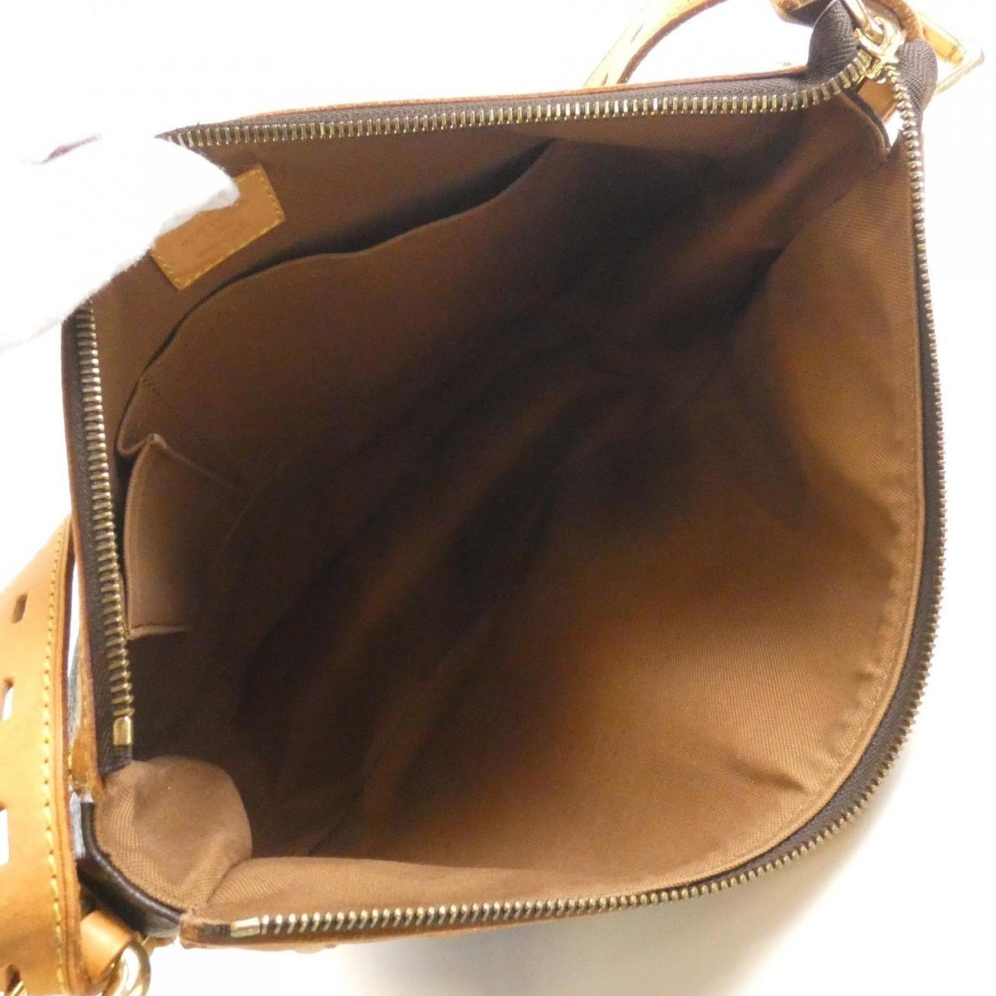 Louis Vuitton Marron Coated Canvas Shoulder Bag (Pre-Owned)
