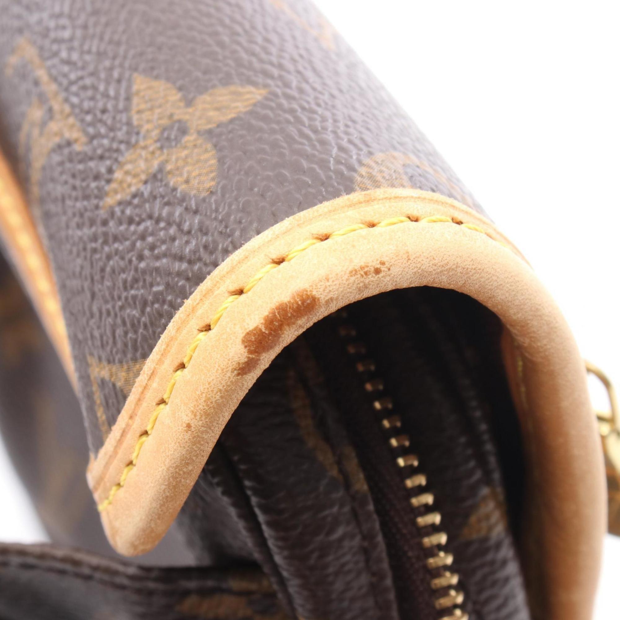 Louis Vuitton Brown Coated Canvas Leather Fanny Pack (Pre-Owned)