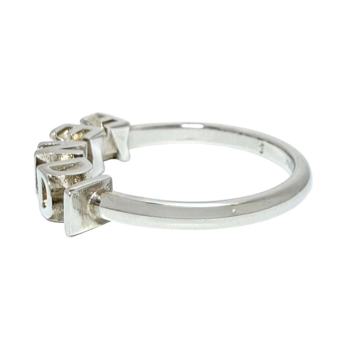 Fendi Silver Metal Band Ring (Pre-Owned)