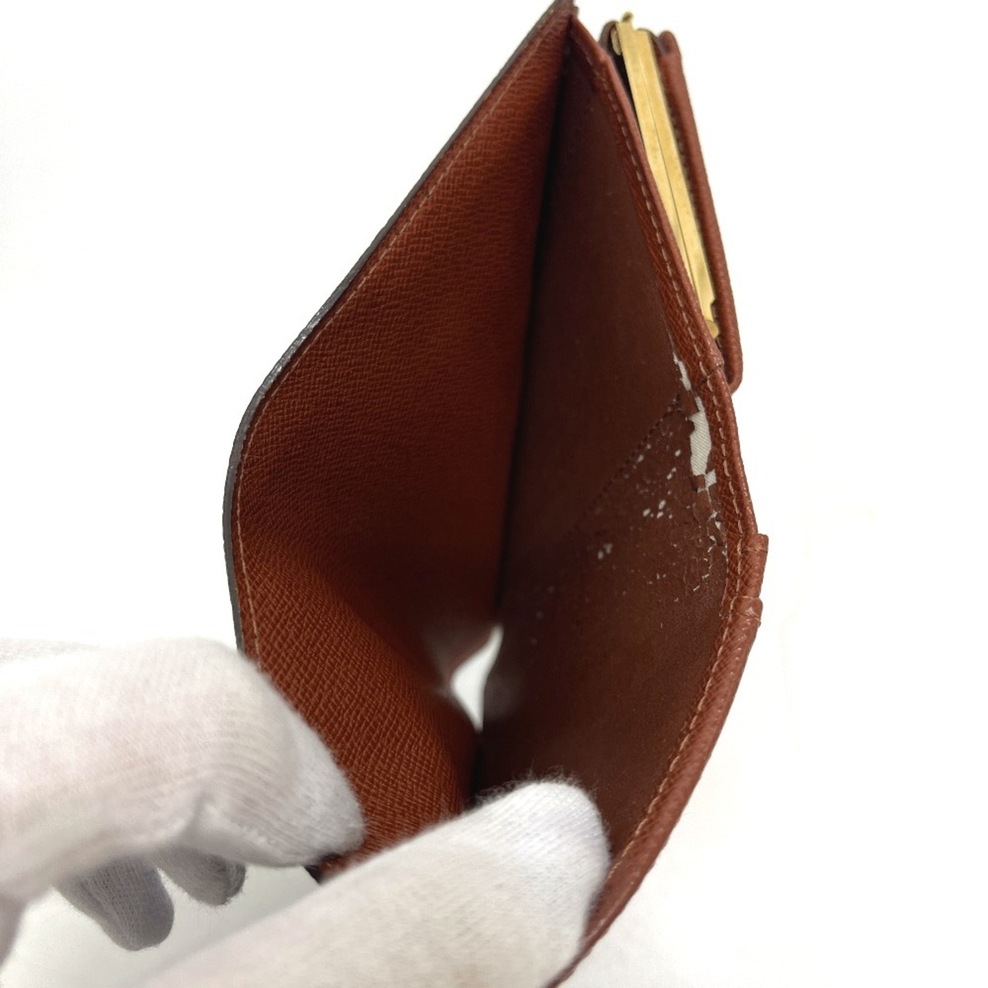 Louis Vuitton Brown Monogram Canvas Wallet (Bi-Fold) (Pre-Owned)