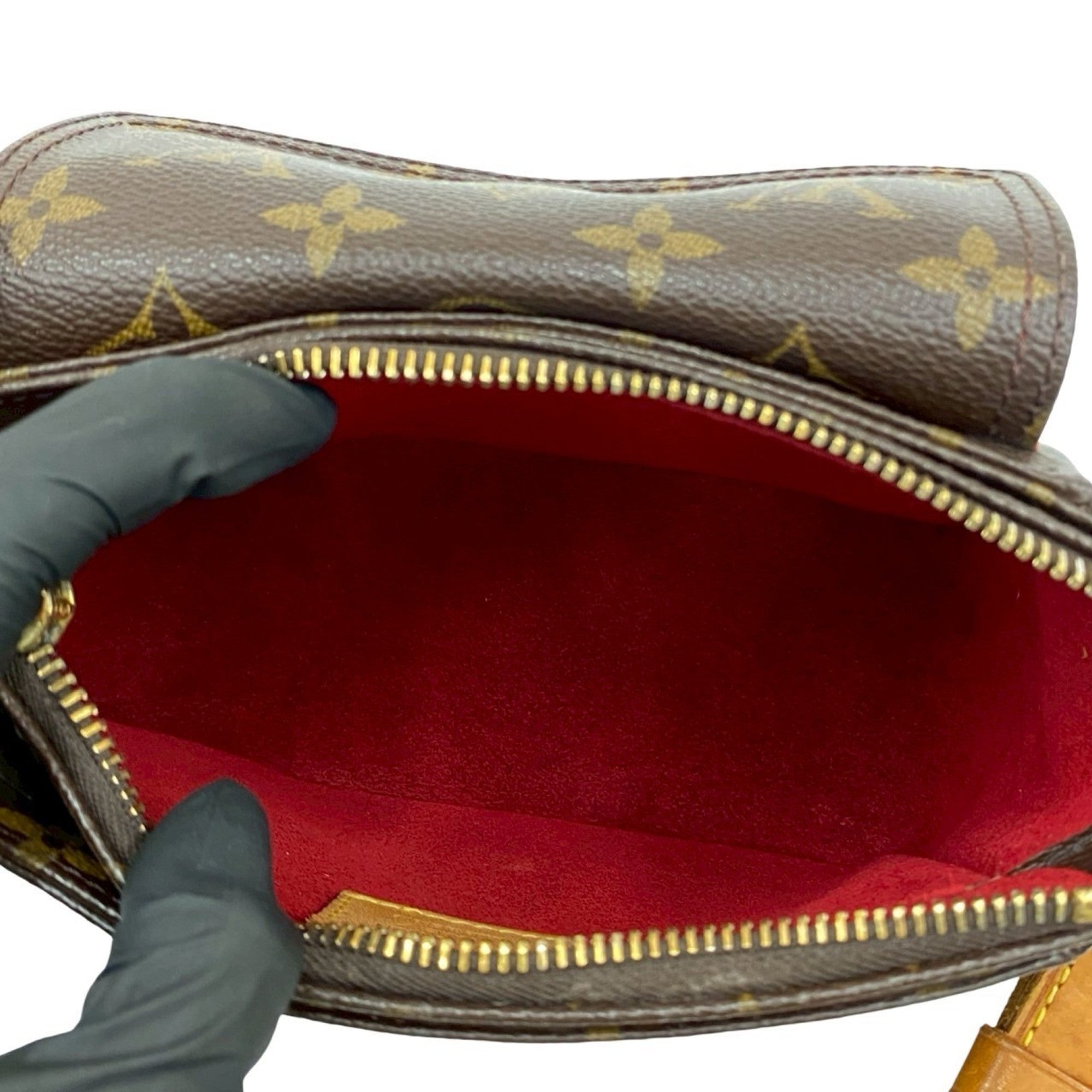 Louis Vuitton Brown Leather Pvc Pochette Shoulder Bag (Pre-Owned)