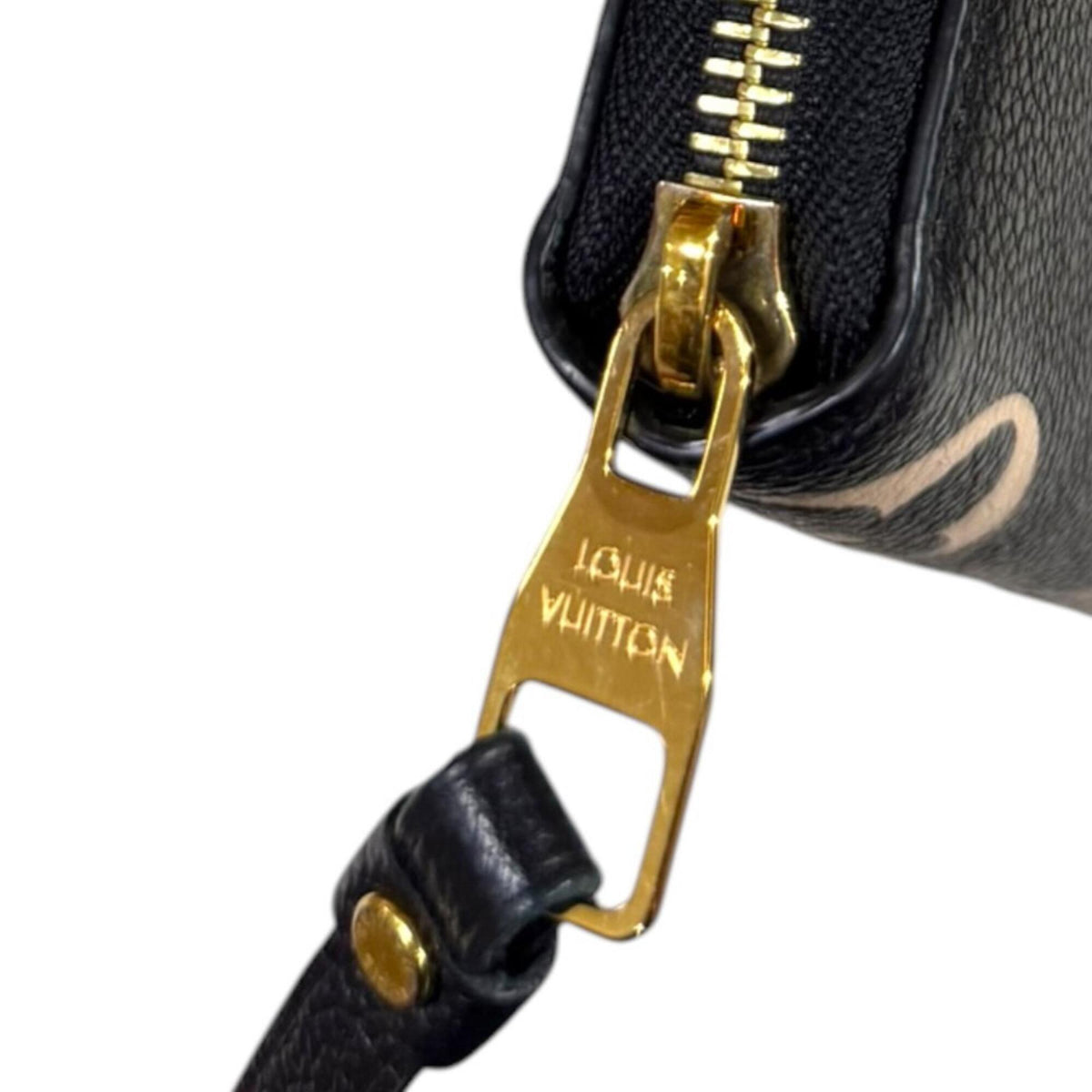 Louis Vuitton Beige Black Noir Monogram Empreinte Long Wallet (Bi-Fold) (Pre-Owned)