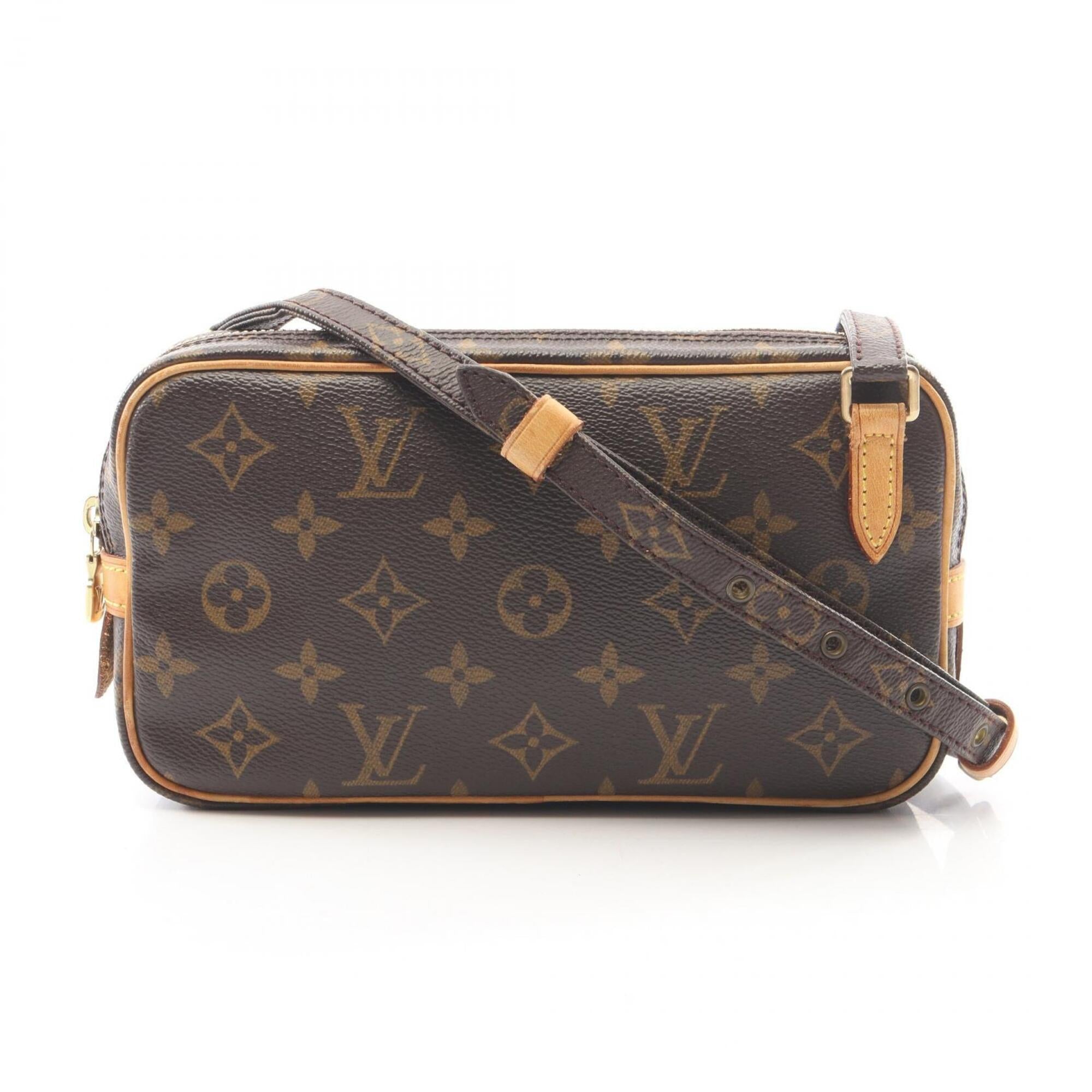 Louis Vuitton Brown Pvc Leather Handbag Shoulder Bag (Pre-Owned)