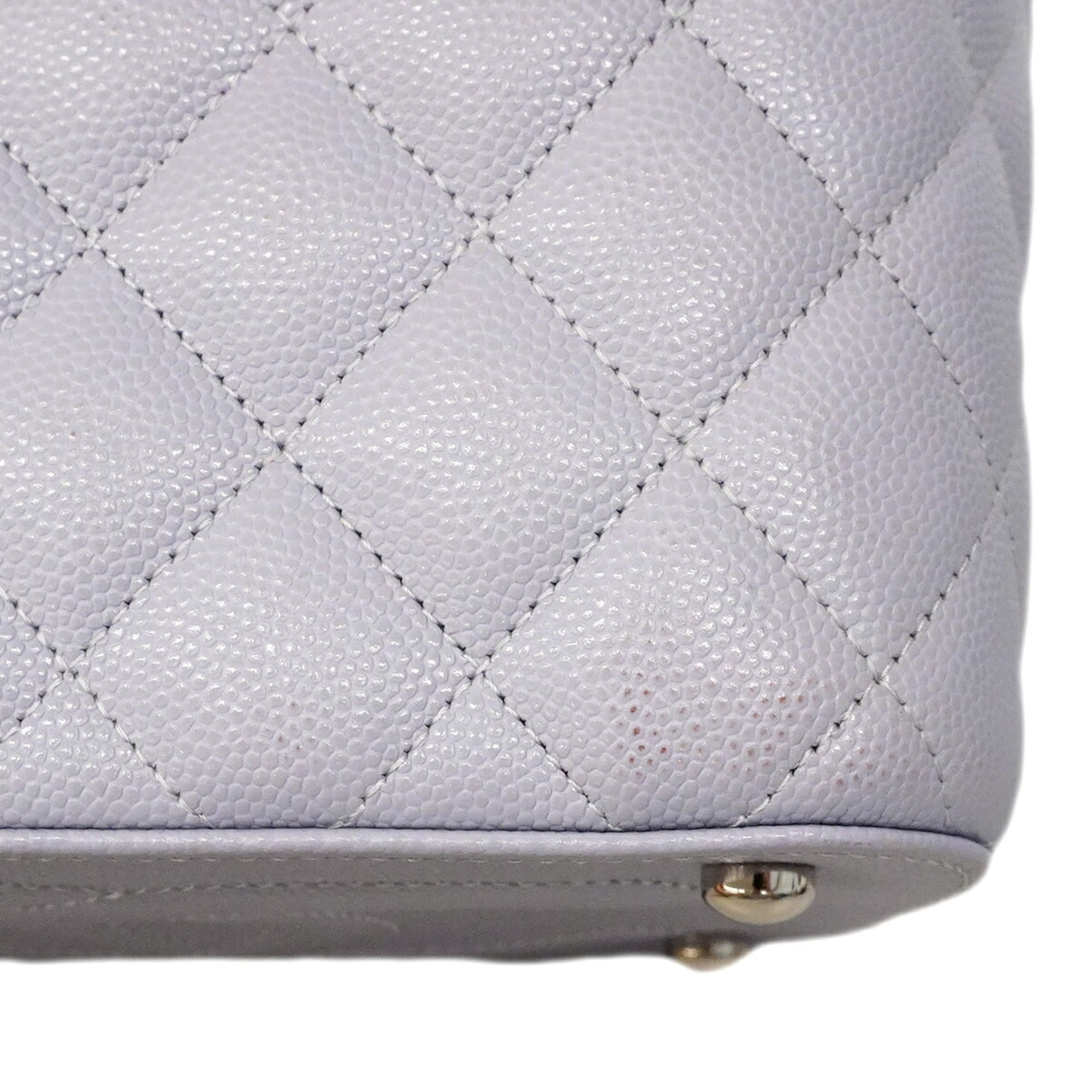 Chanel Purple Grained Calfskin Vanity Bag (Pre-Owned)