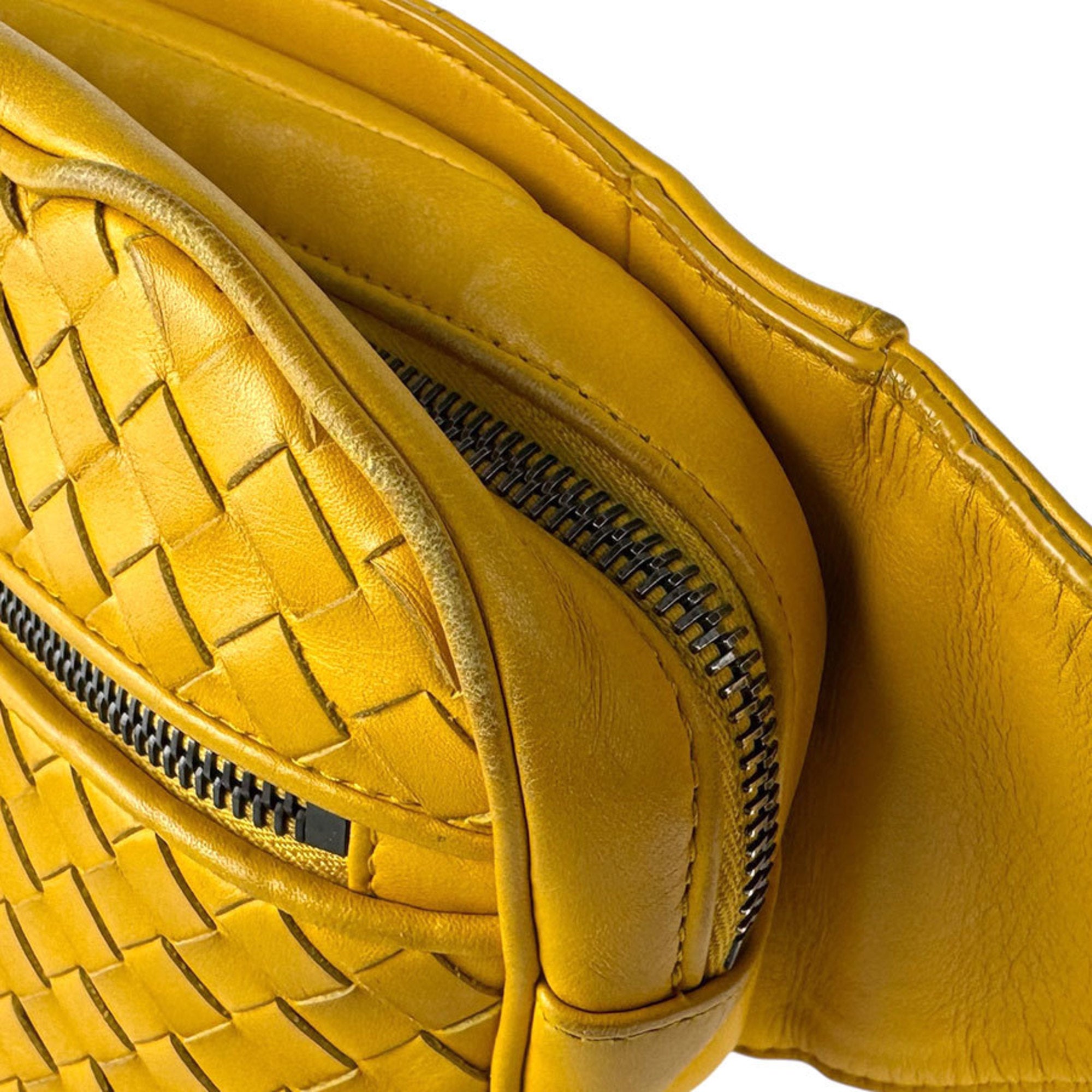 Bottega Veneta Yellow Leather Fanny Pack (Pre-Owned)