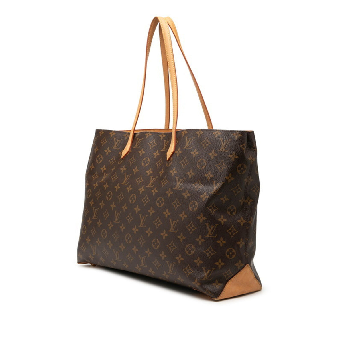 Louis Vuitton Brown Pvc Leather Shoulder Bag Tote Bag (Pre-Owned)