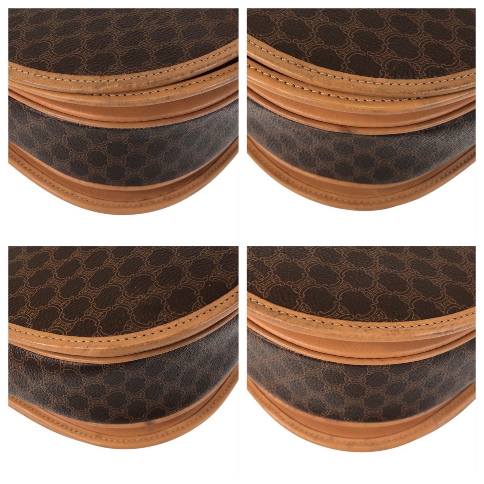 Celine Brown Pvc Leather Pochette Shoulder Bag (Pre-Owned)