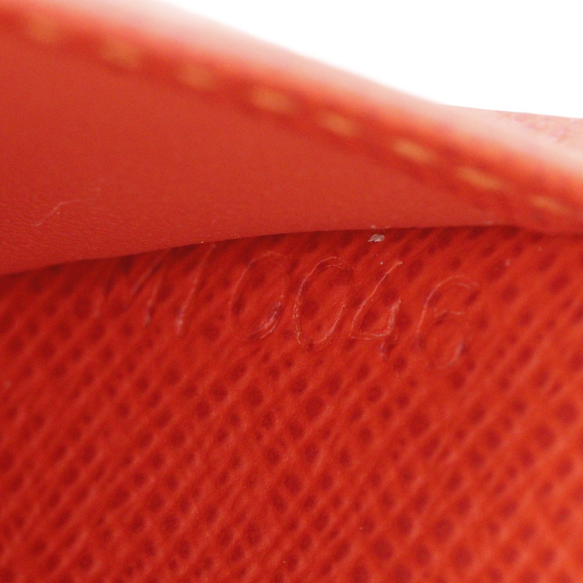 Louis Vuitton Brown Monogram Orange Canvas Monogram Perforated Wallet (Bi-Fold) (Pre-Owned)