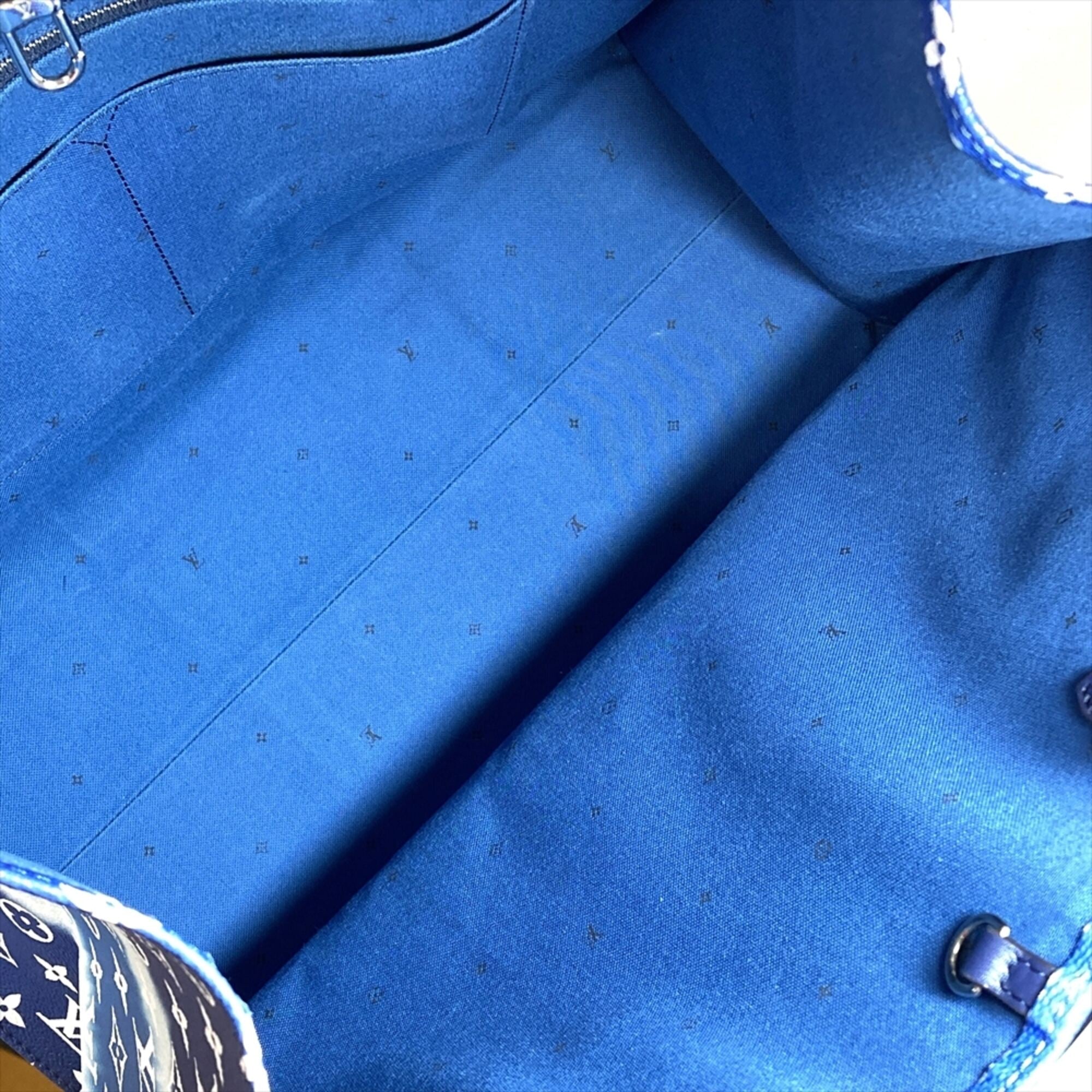 Louis Vuitton Blue Monogram Tote Bag (Pre-Owned)