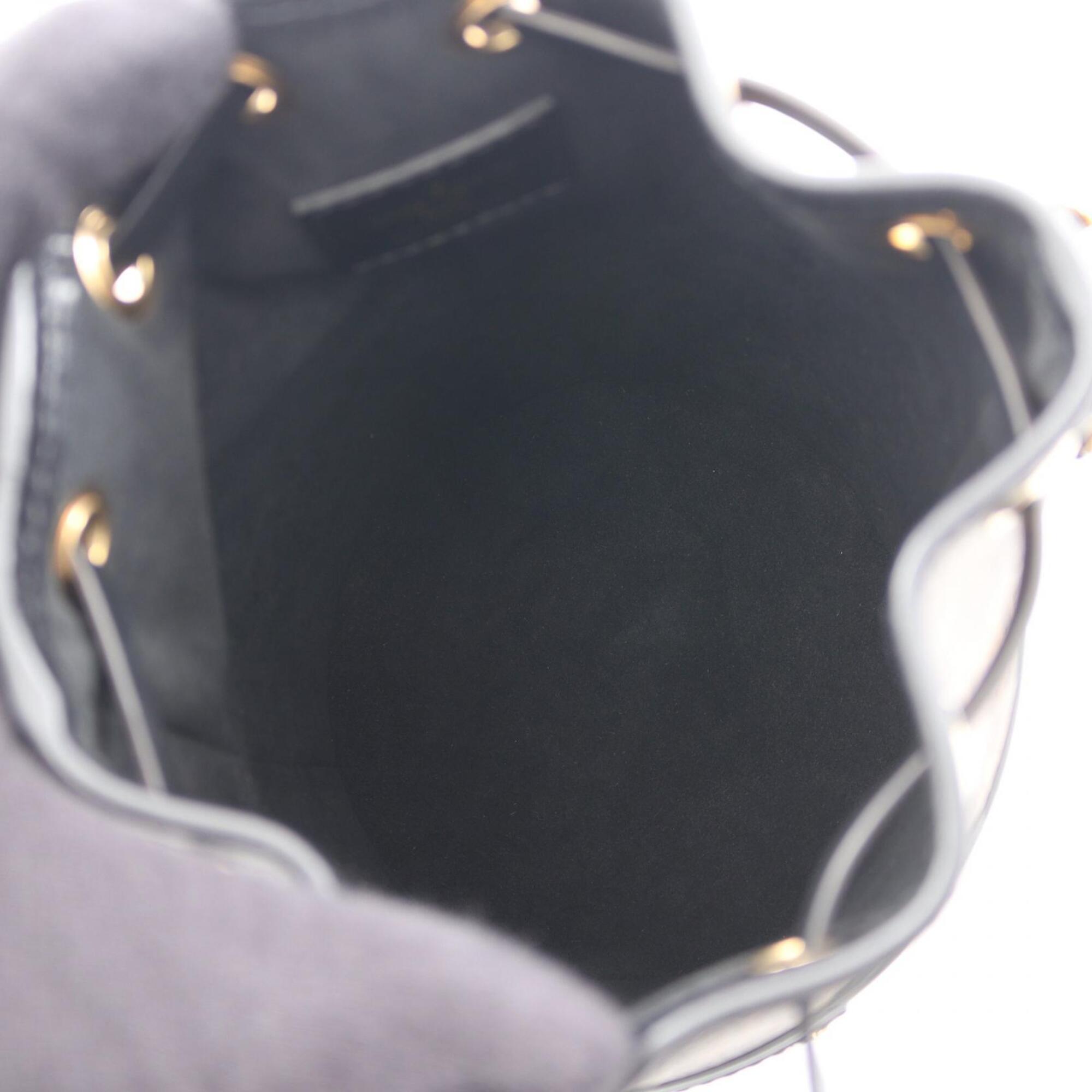 Louis Vuitton Black Brown Monogram Leather Handbag (Pre-Owned)