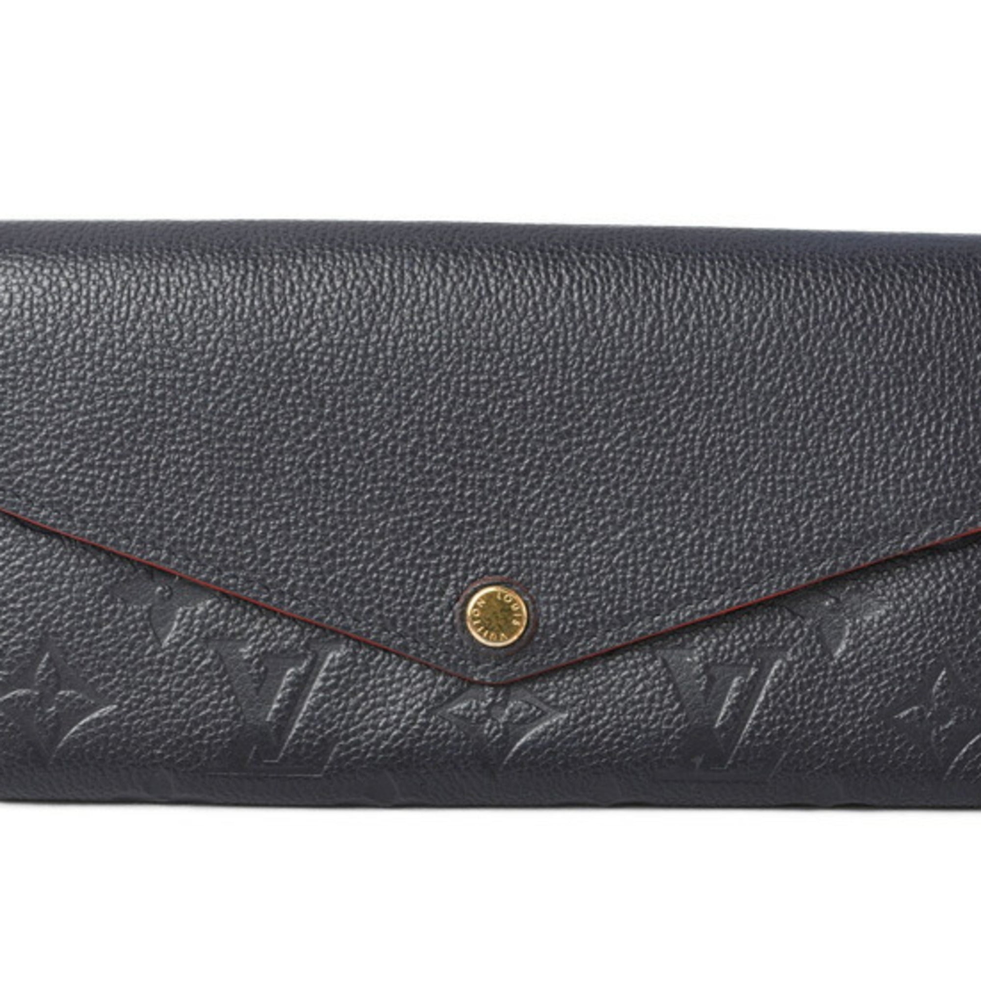 Louis Vuitton Rouge Monogram Empreinte Long Wallet (Bi-Fold) (Pre-Owned)