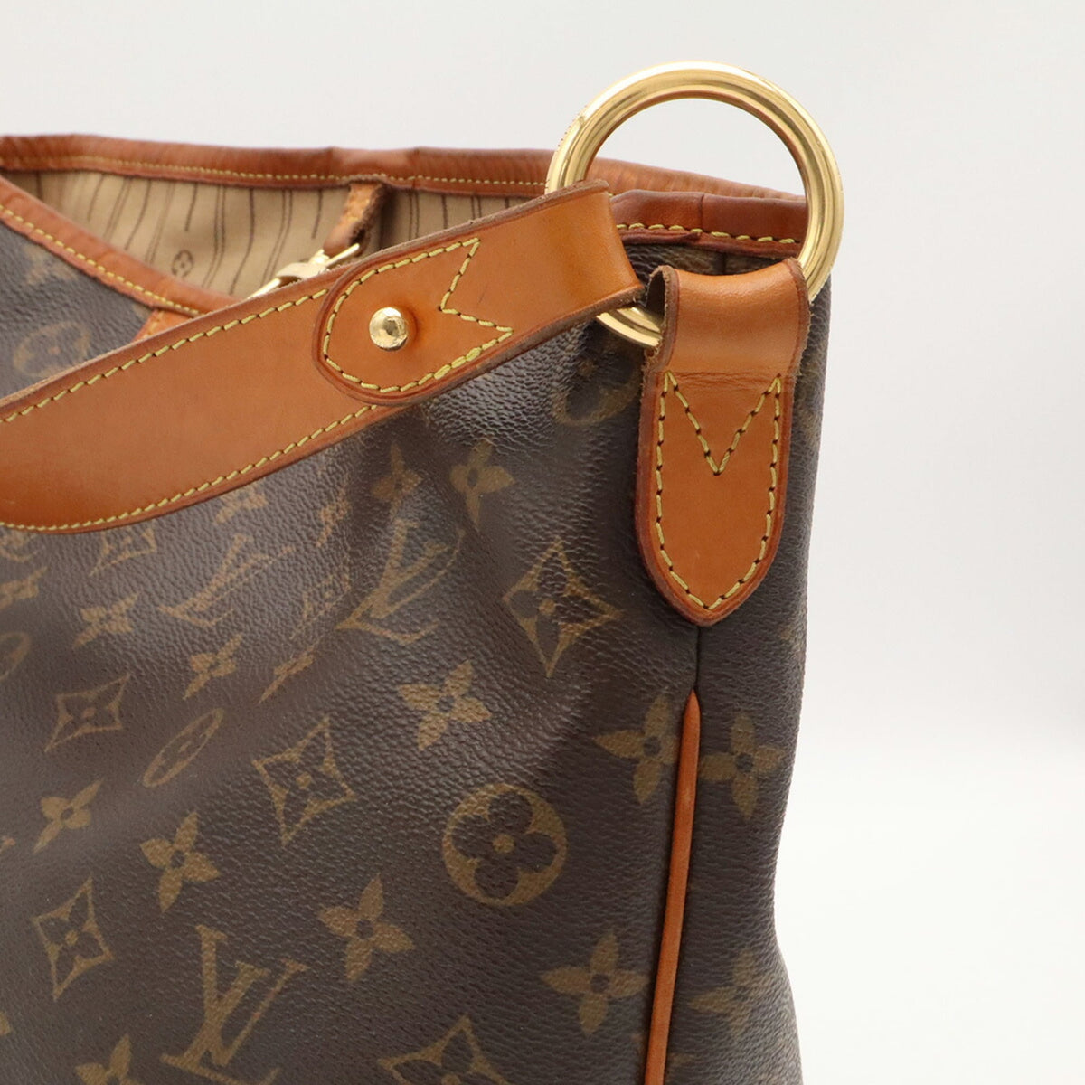 Louis Vuitton Brown Galle Monogram White Monogram Shoulder Bag (Pre-Owned)