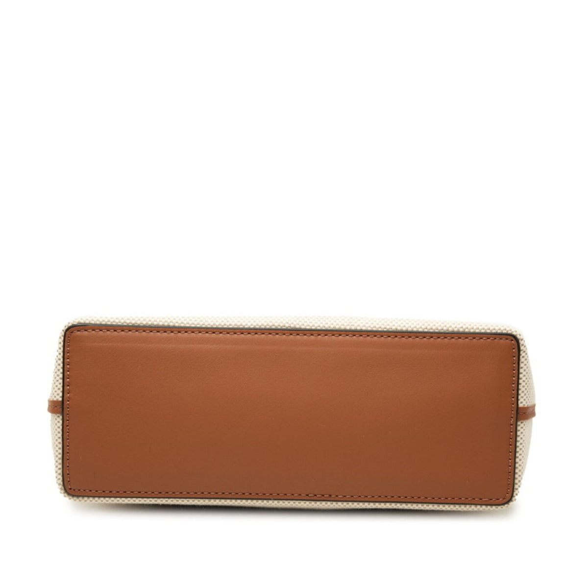 Loewe Beige Brown Canvas Leather Handbag Shoulder Bag (Pre-Owned)