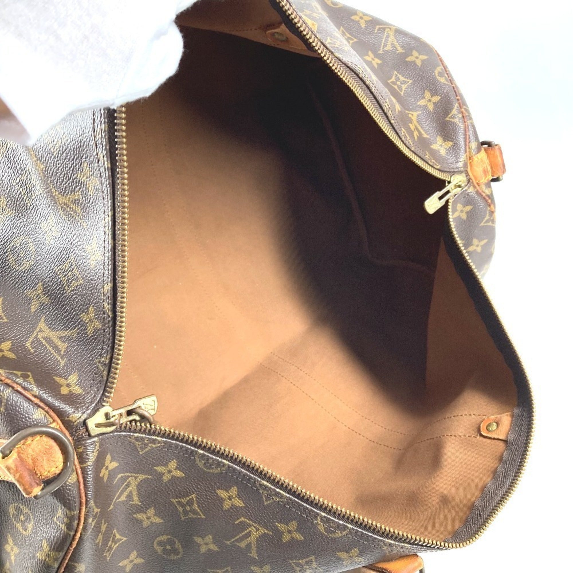 Louis Vuitton Brown Monogram Canvas Boston Bag Handbag (Pre-Owned)