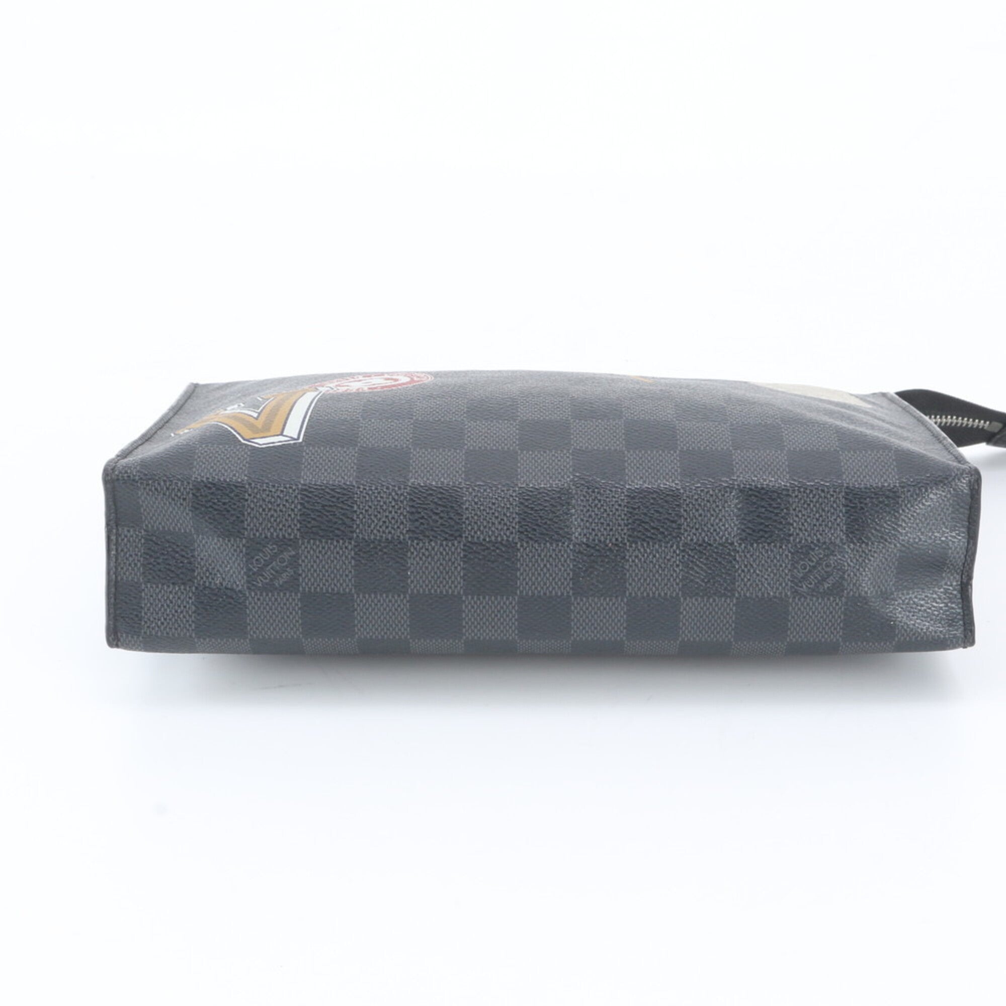Louis Vuitton Damier Graphite Leather Coated Canvas Pochette (Pre-Owned)
