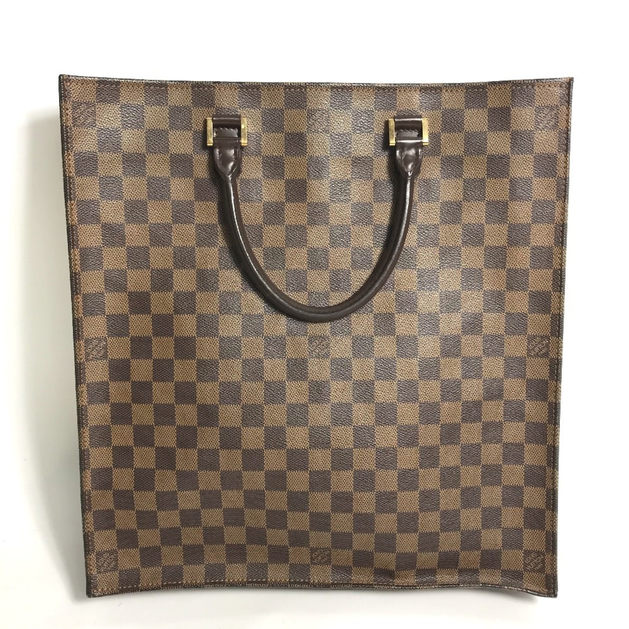 Louis Vuitton Brown Damier Canvas Ebene Damier Canvas Handbag Tote Bag (Pre-Owned)