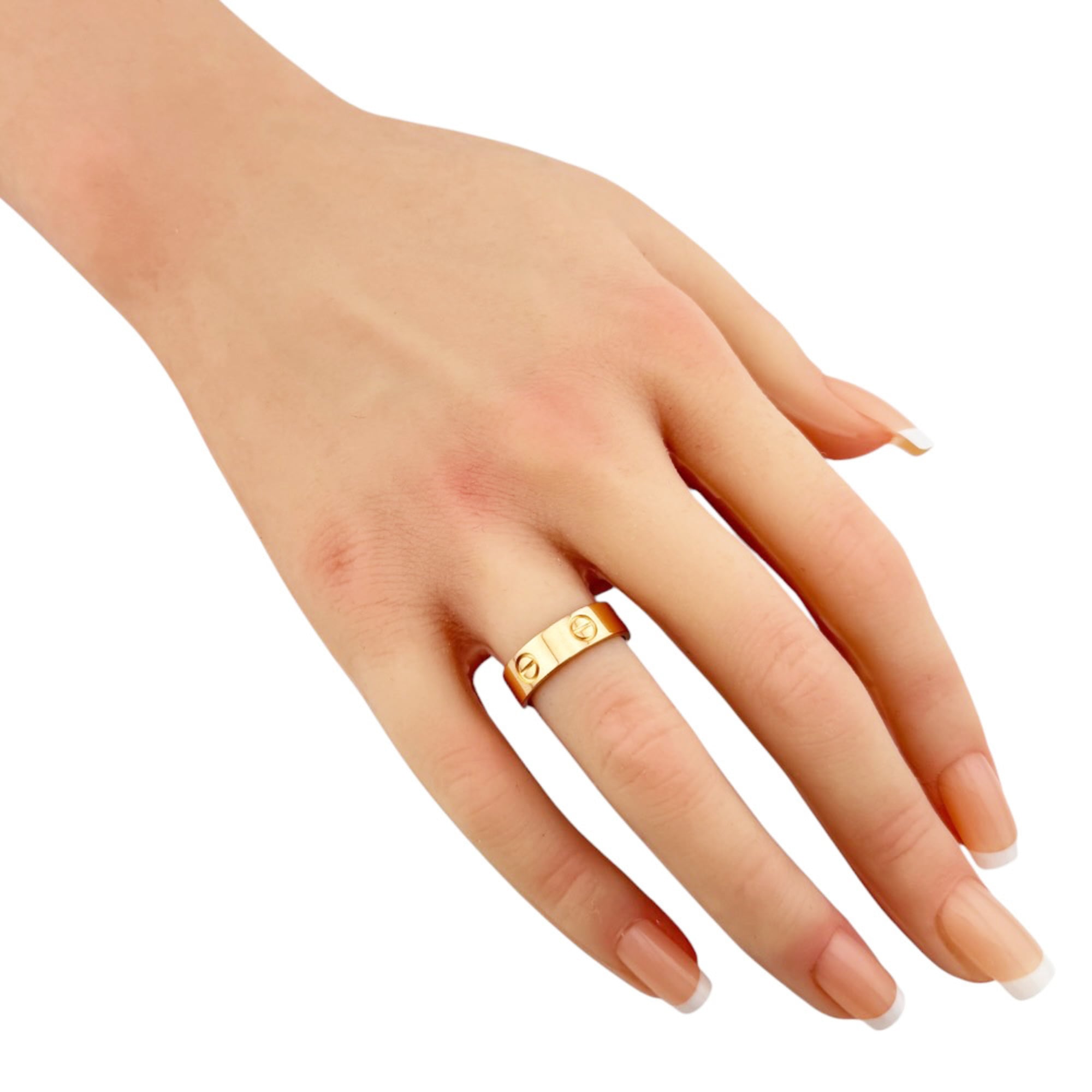 Cartier Love Pink Gold (18K) Band Ring (Pre-Owned)