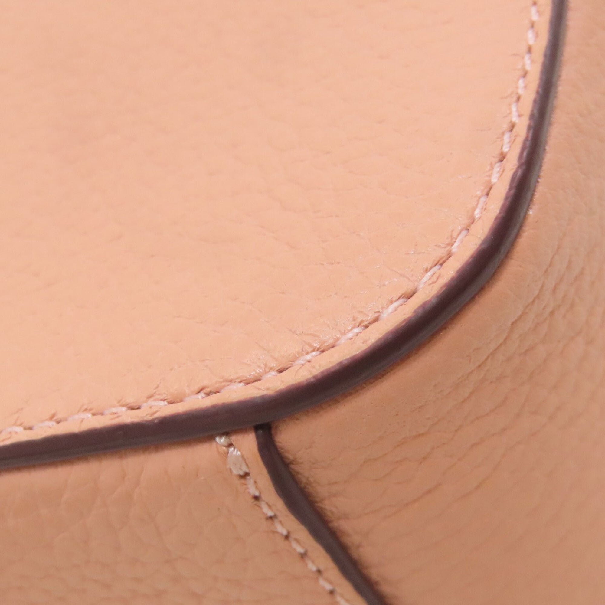 Coach Salmon Pink Leather Shoulder Bag (Pre-Owned)